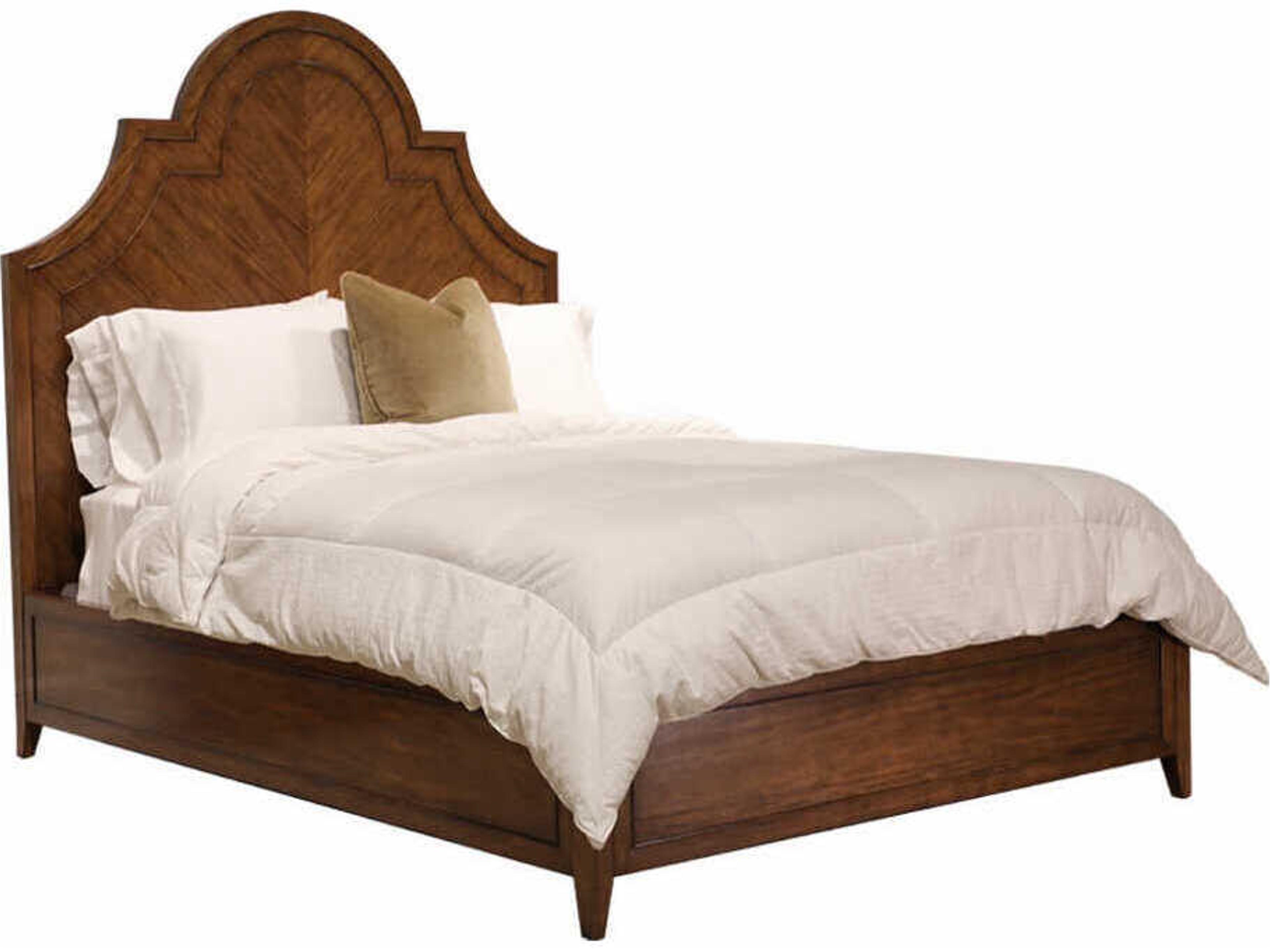 Fairfield Country Brown Acacia Wood King Platform Bed