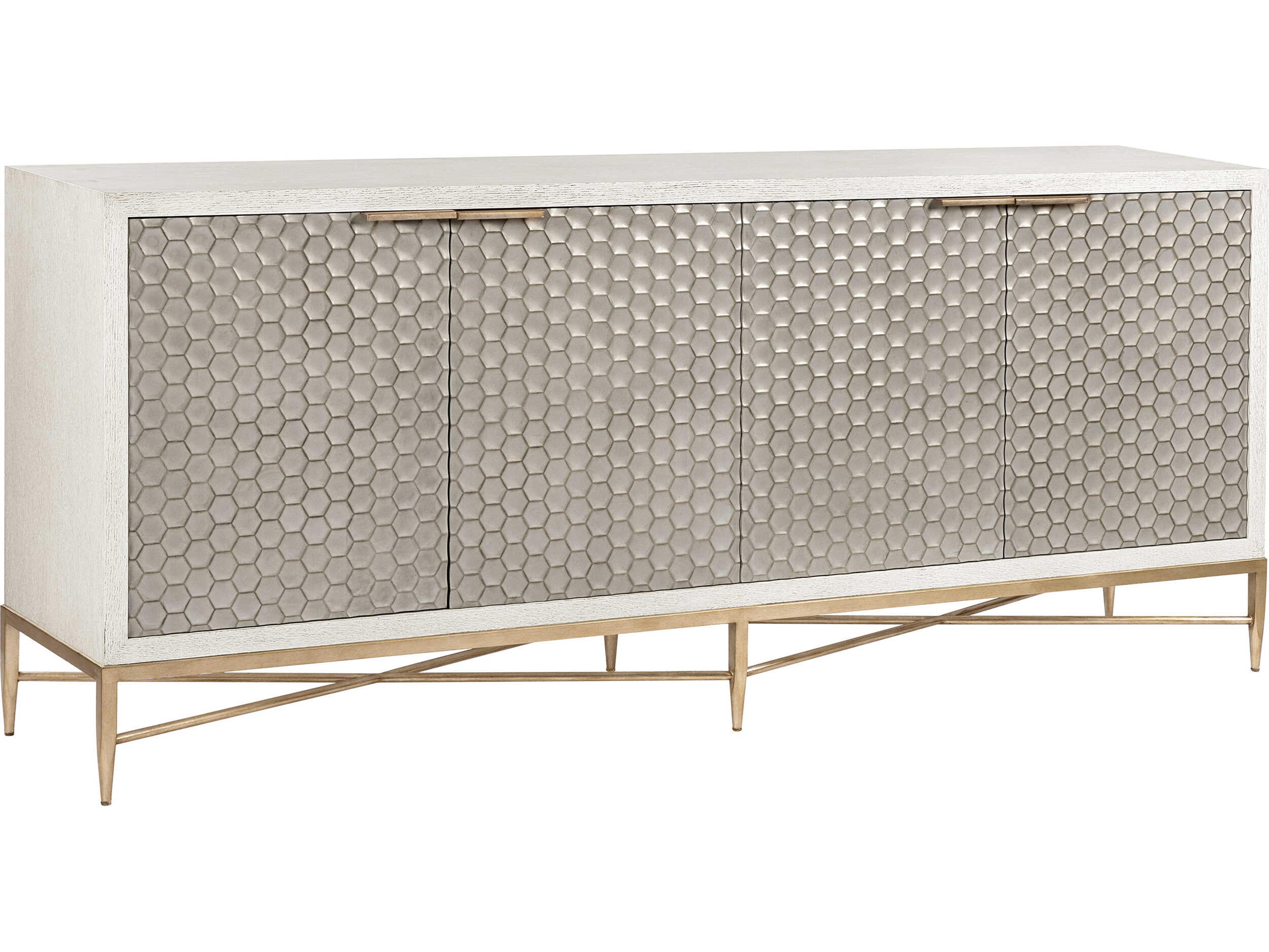 Honeycomb 85" Sand Sideboard