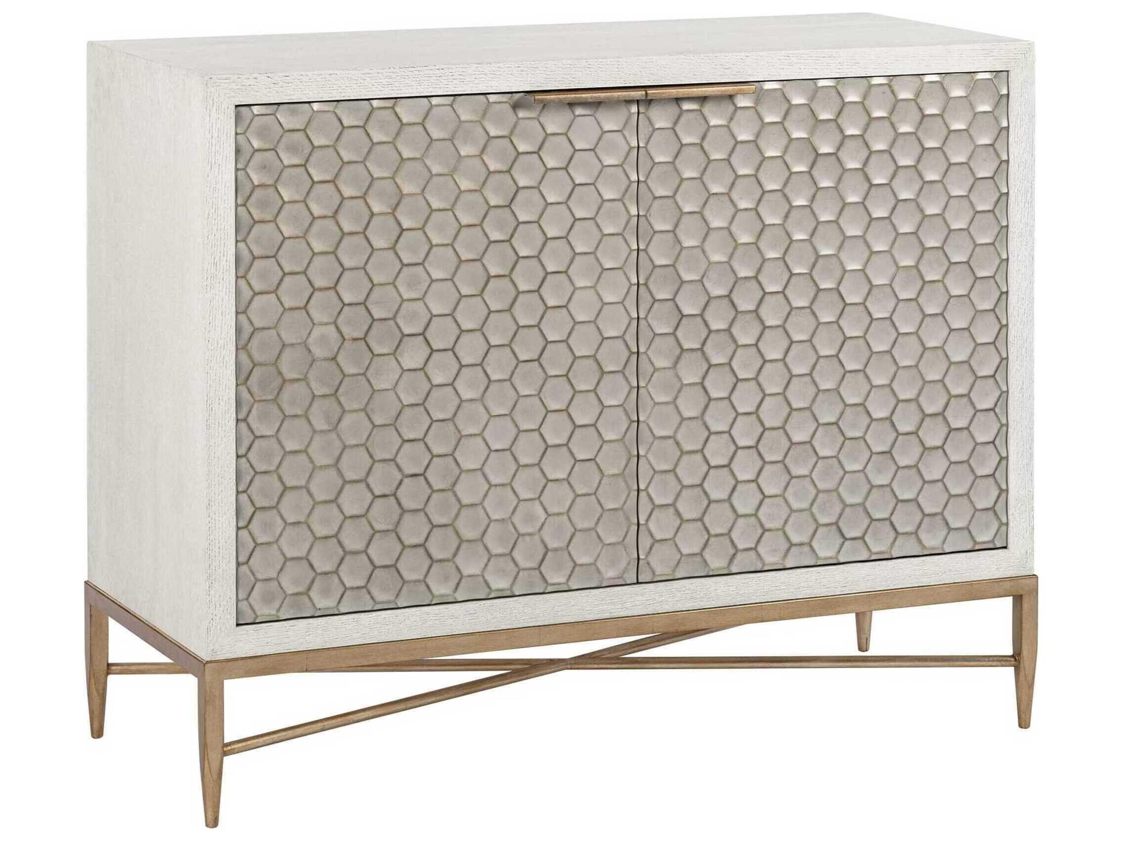Honeycomb Sand Gray Accent Chest