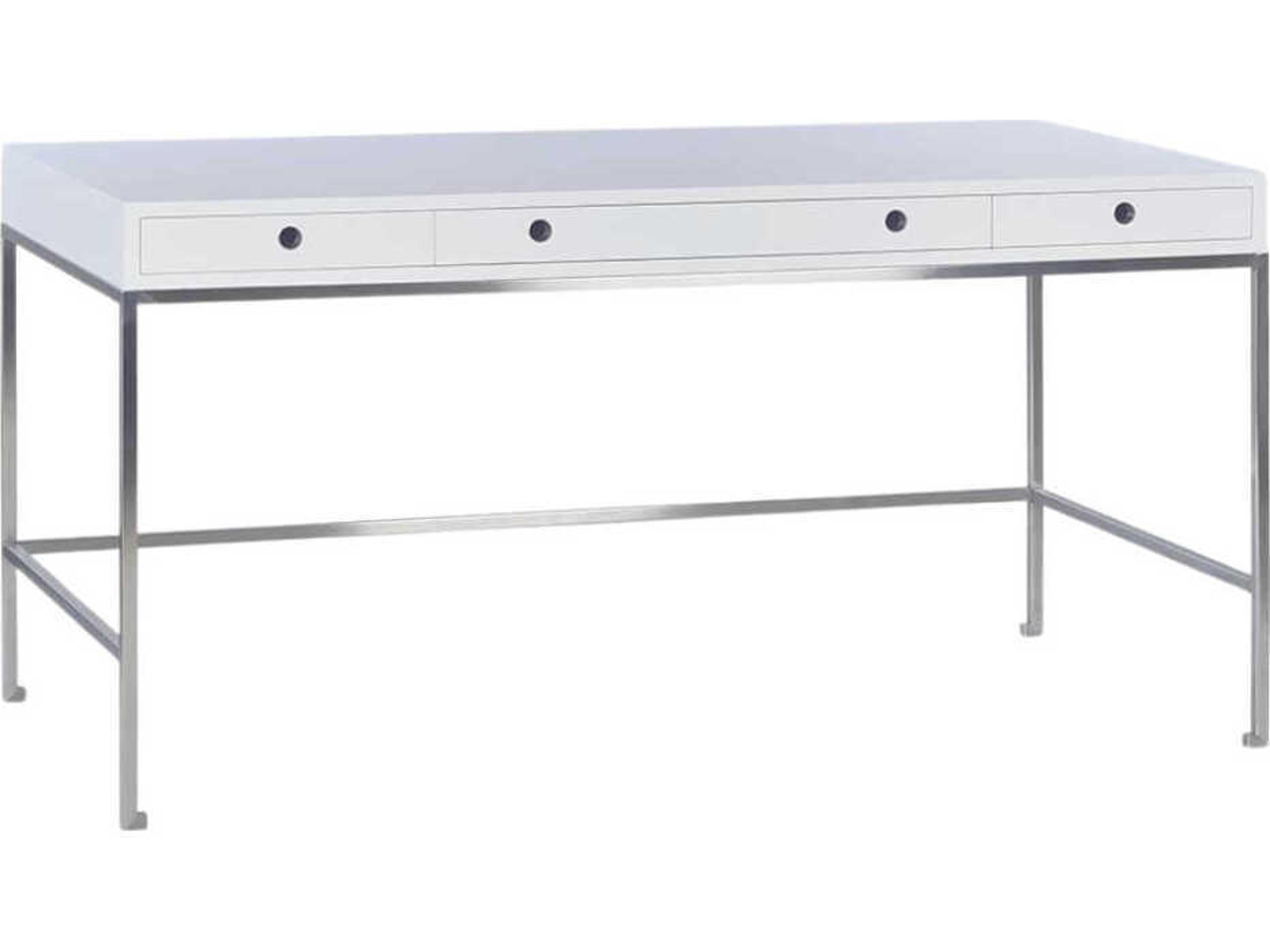 Kent Ghost White Acacia Wood Writing Desk