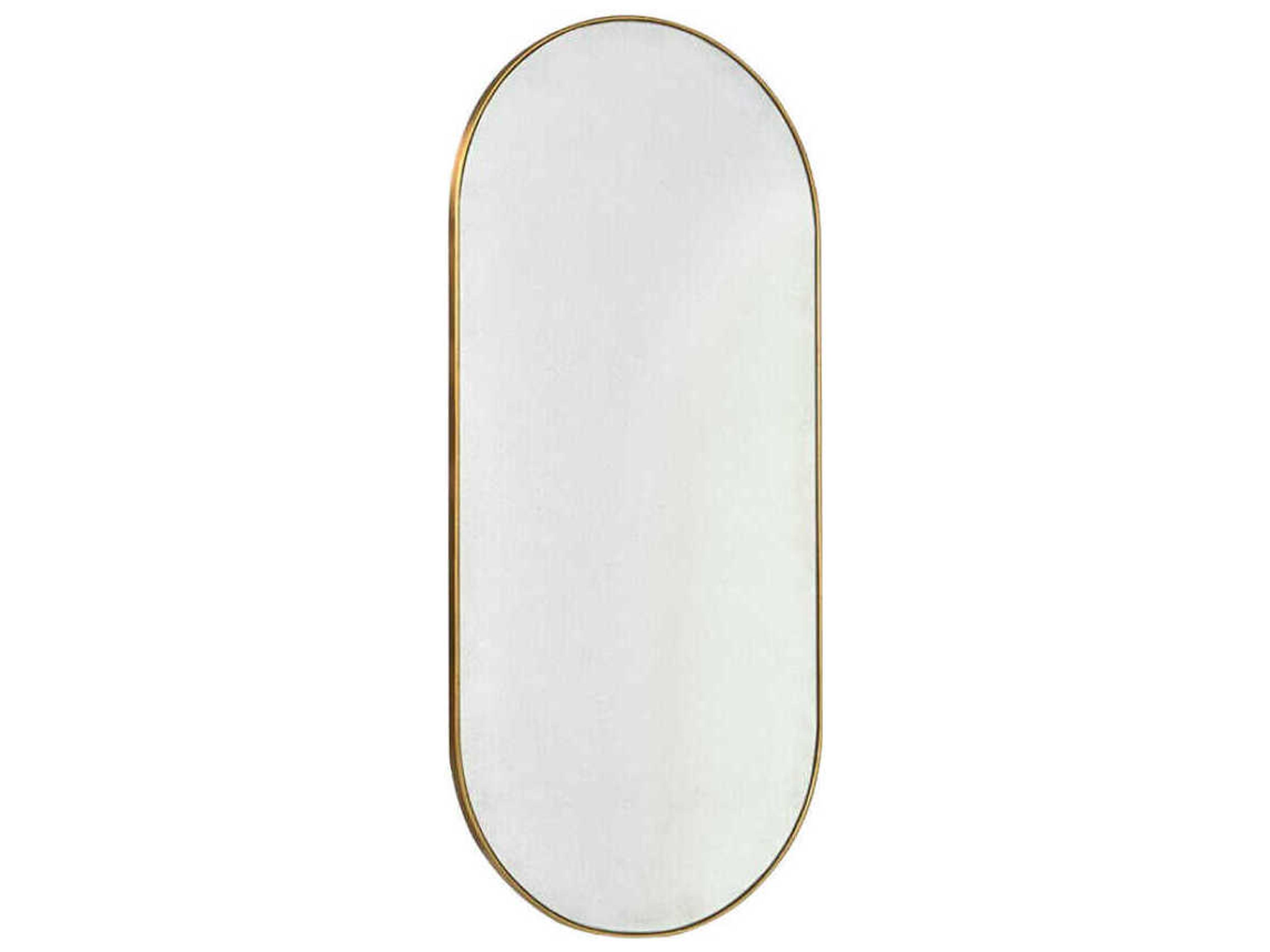 Pimlico Gold Leaf Oval Antique Mirror