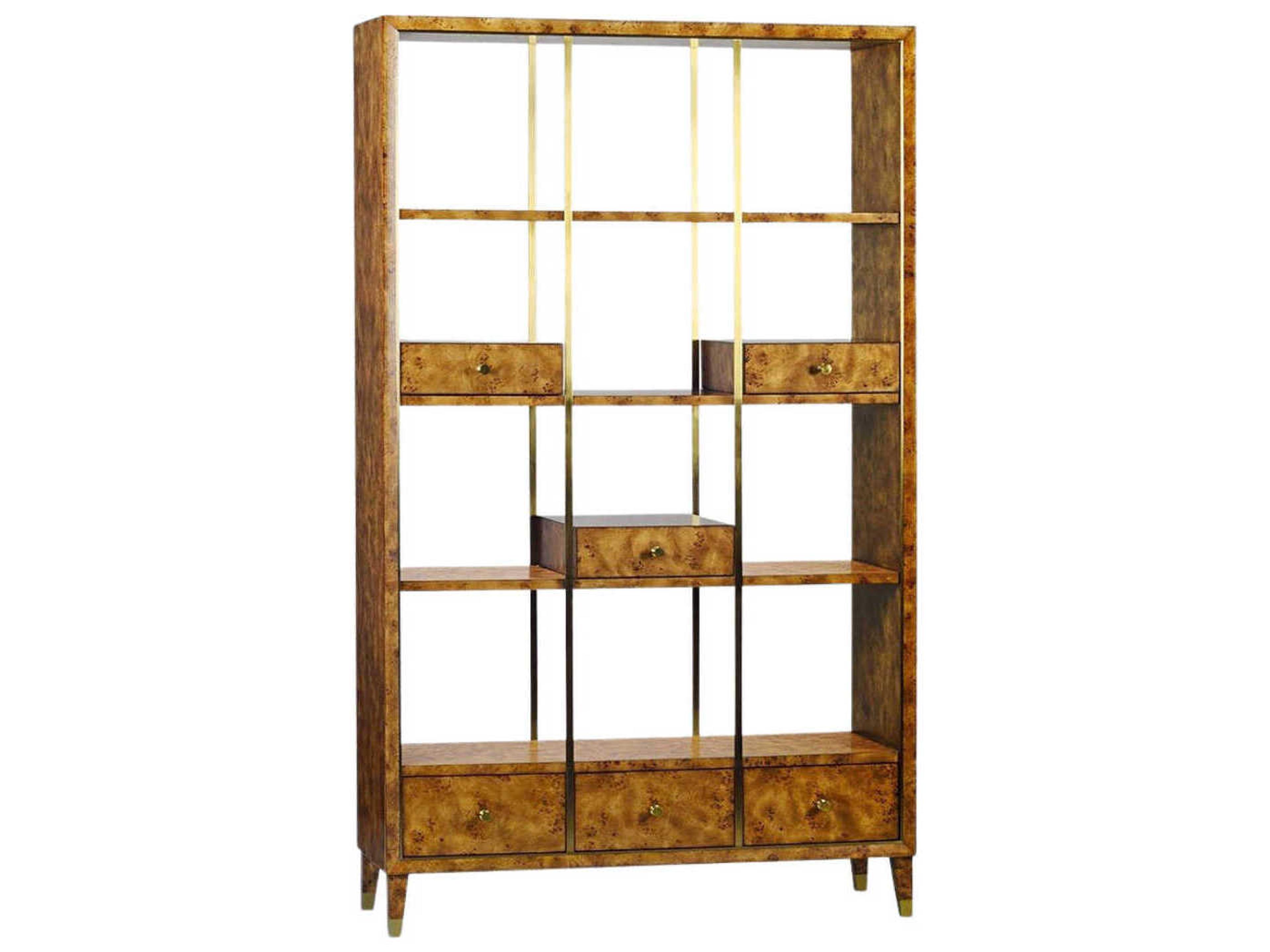 Harris Rustic Burl Bookcase