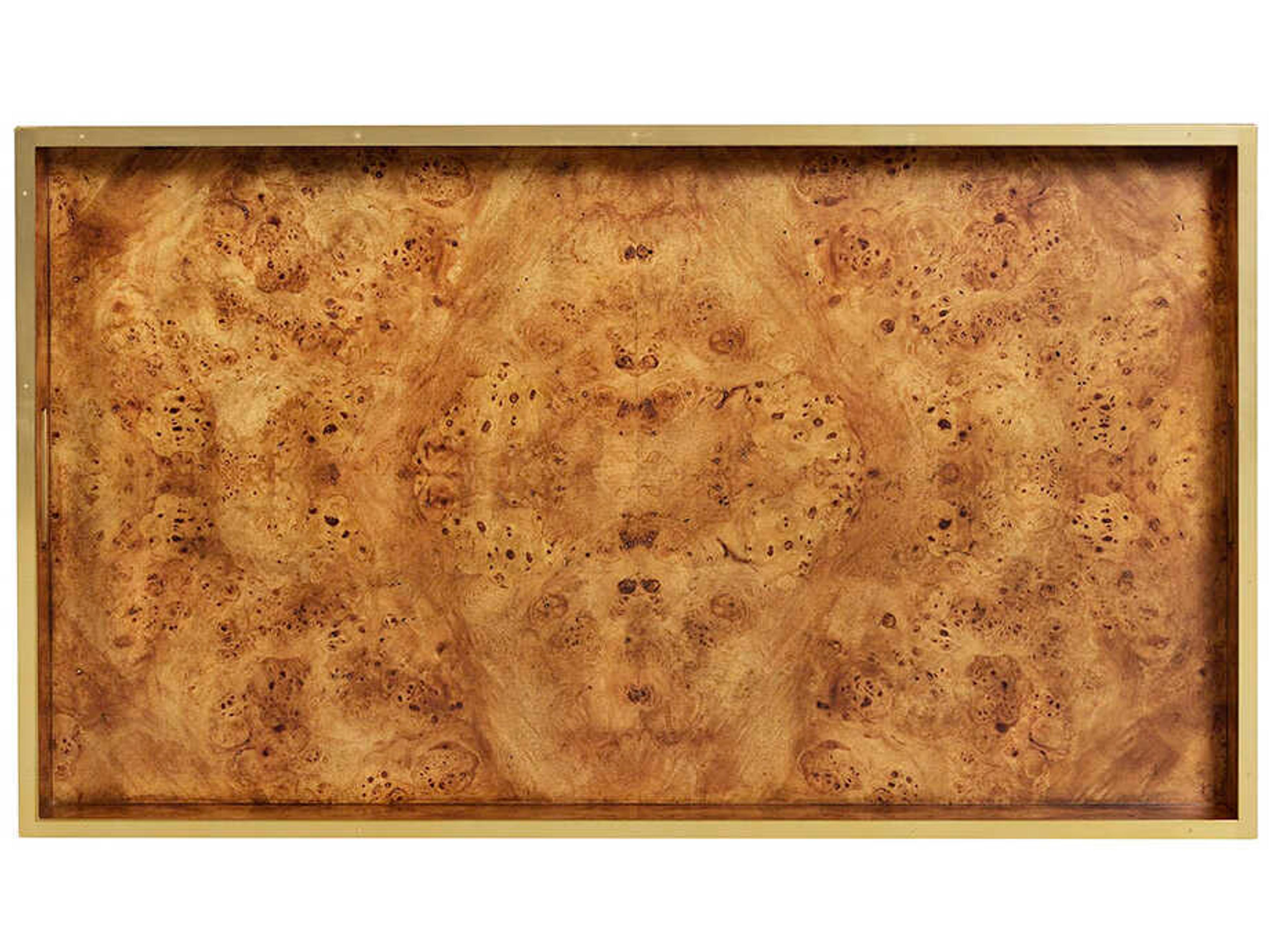 Oliver Home Rustic Burl Serving Tray