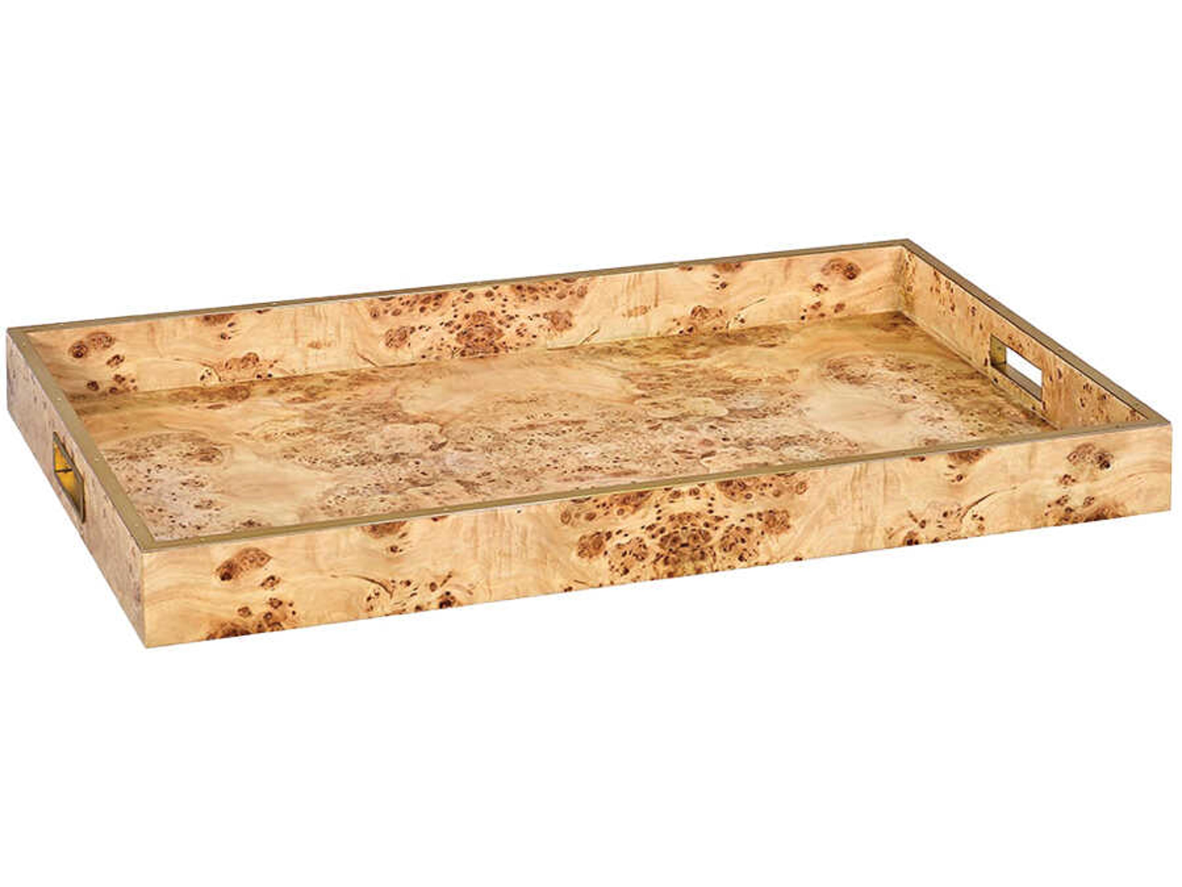 Oliver Home Natural Burl Serving Tray