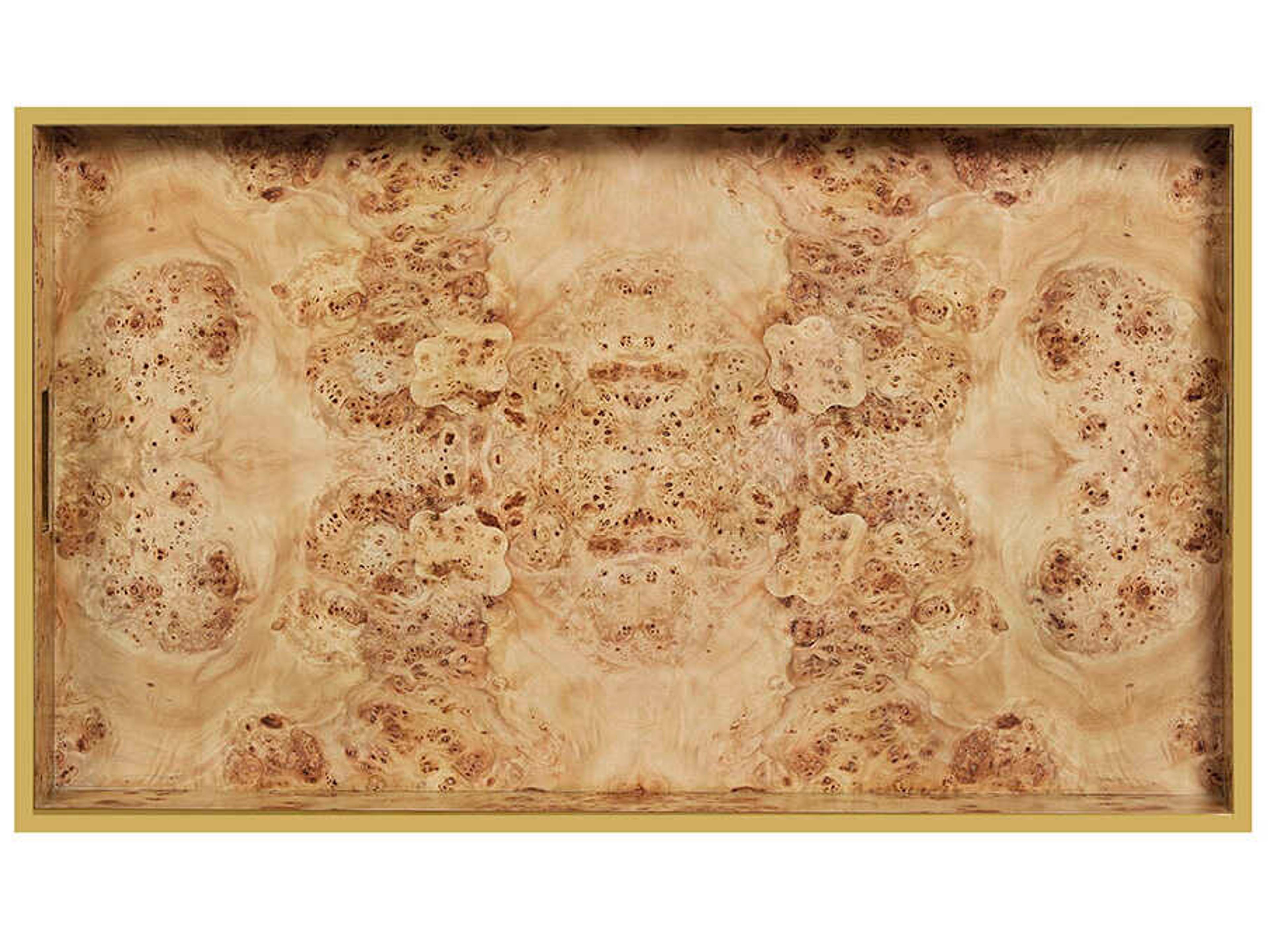 Oliver Home Natural Burl Serving Tray