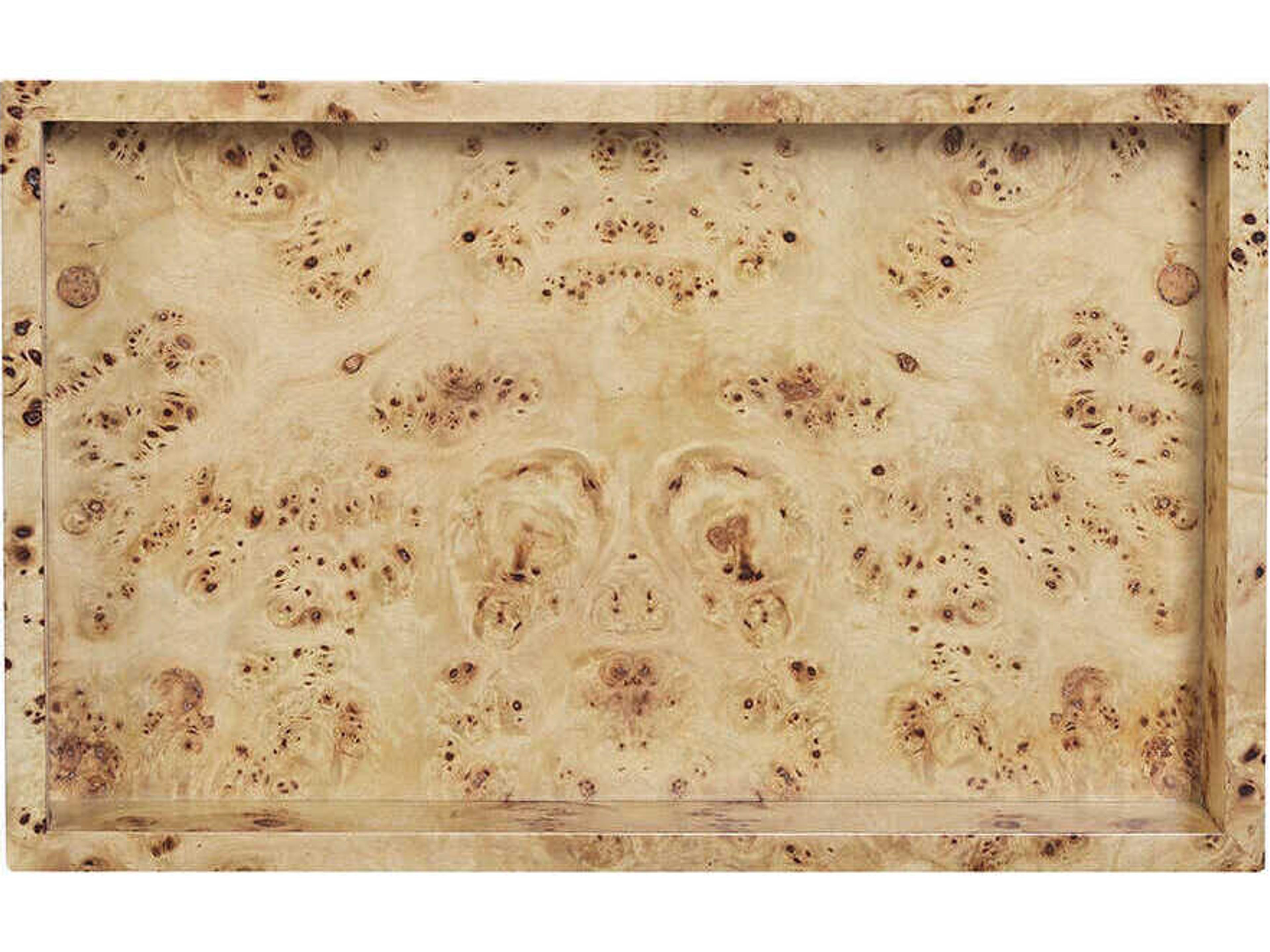 Oliver Home Natural Burl Serving Tray