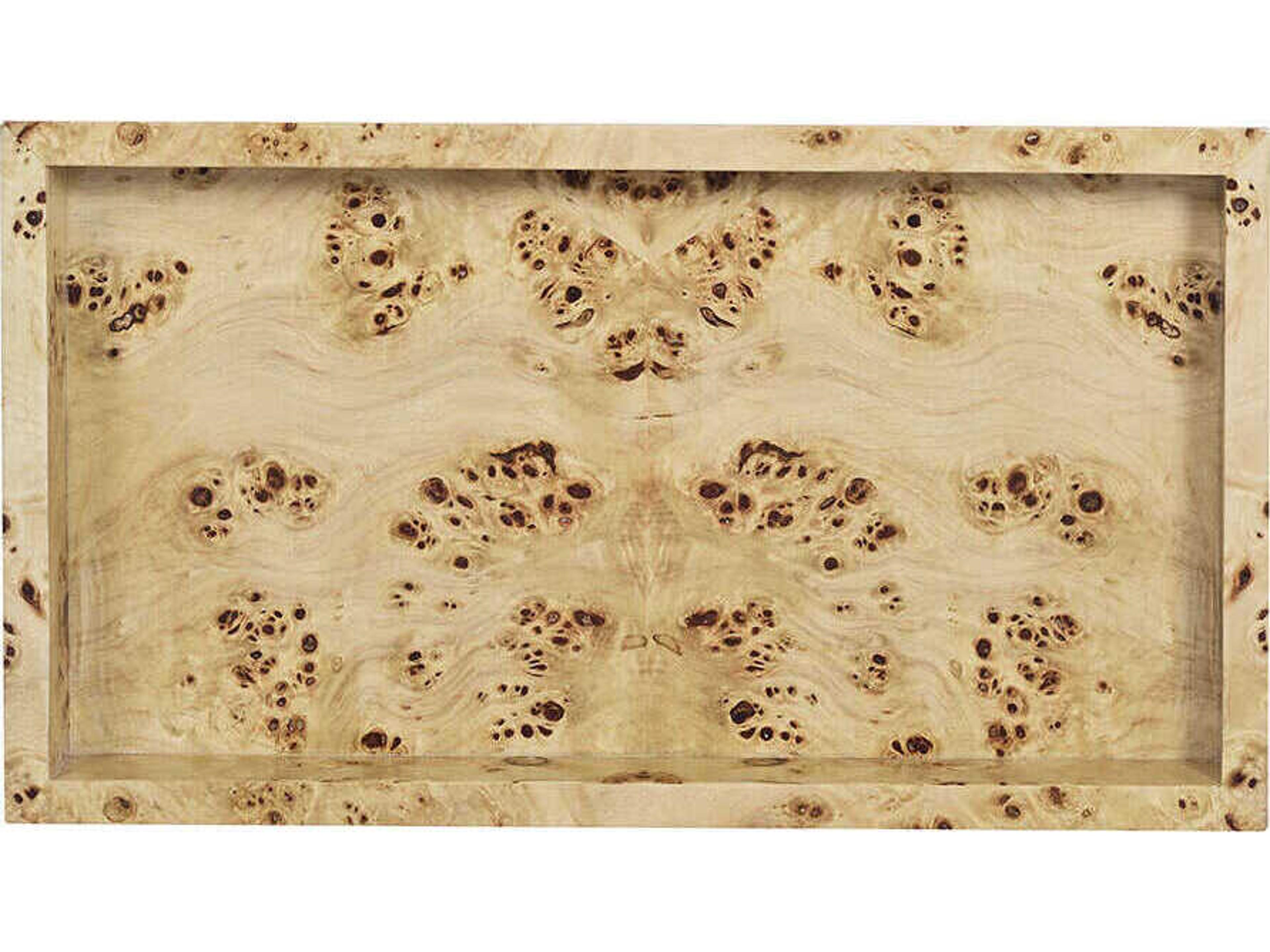 Oliver Home Natural Burl Serving Tray