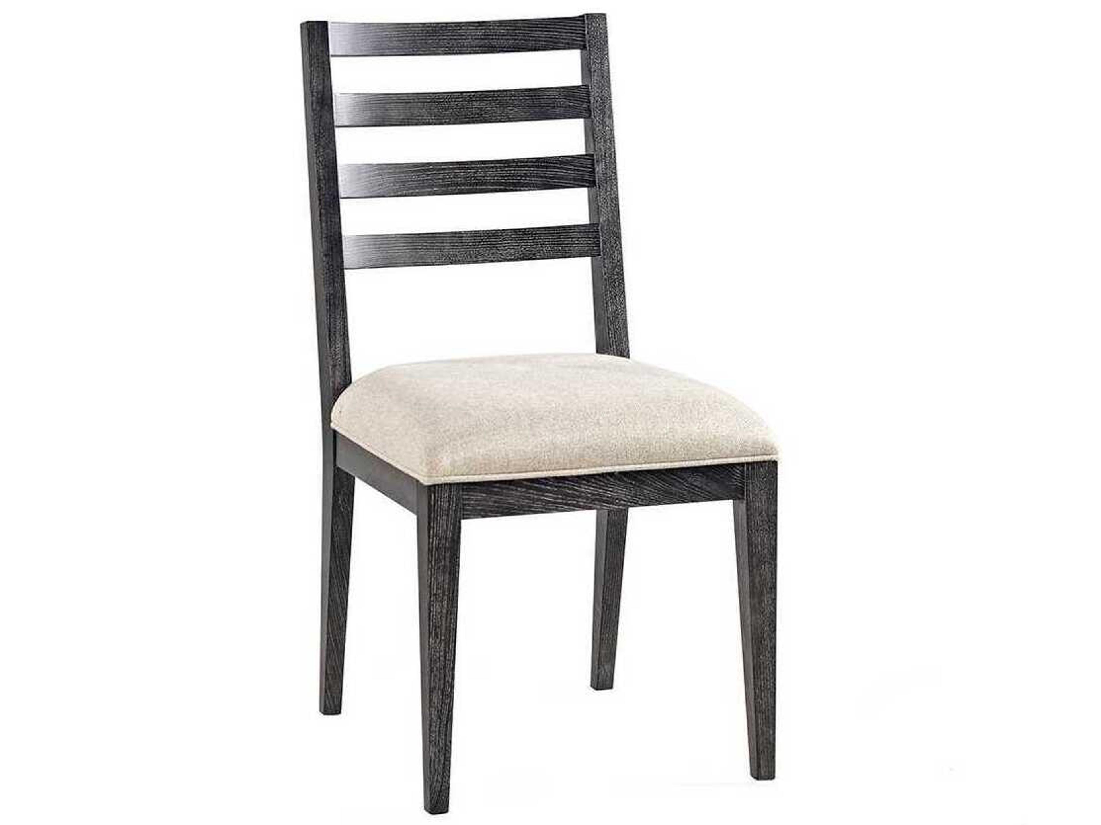 Ribbon-II Black Upholstered Armless Dining Chair
