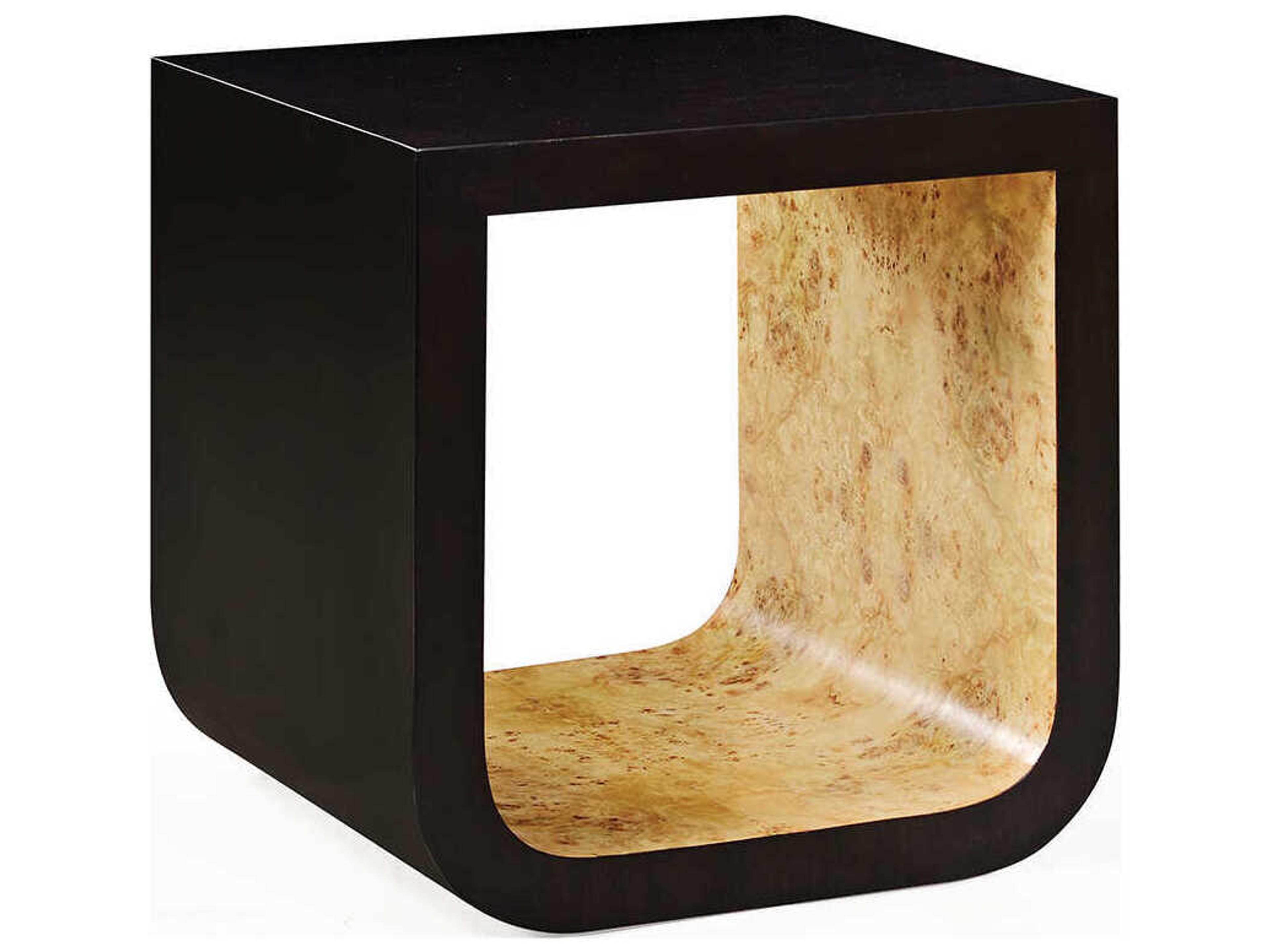 Carter Rectangular Wood Natural Burl End Table
