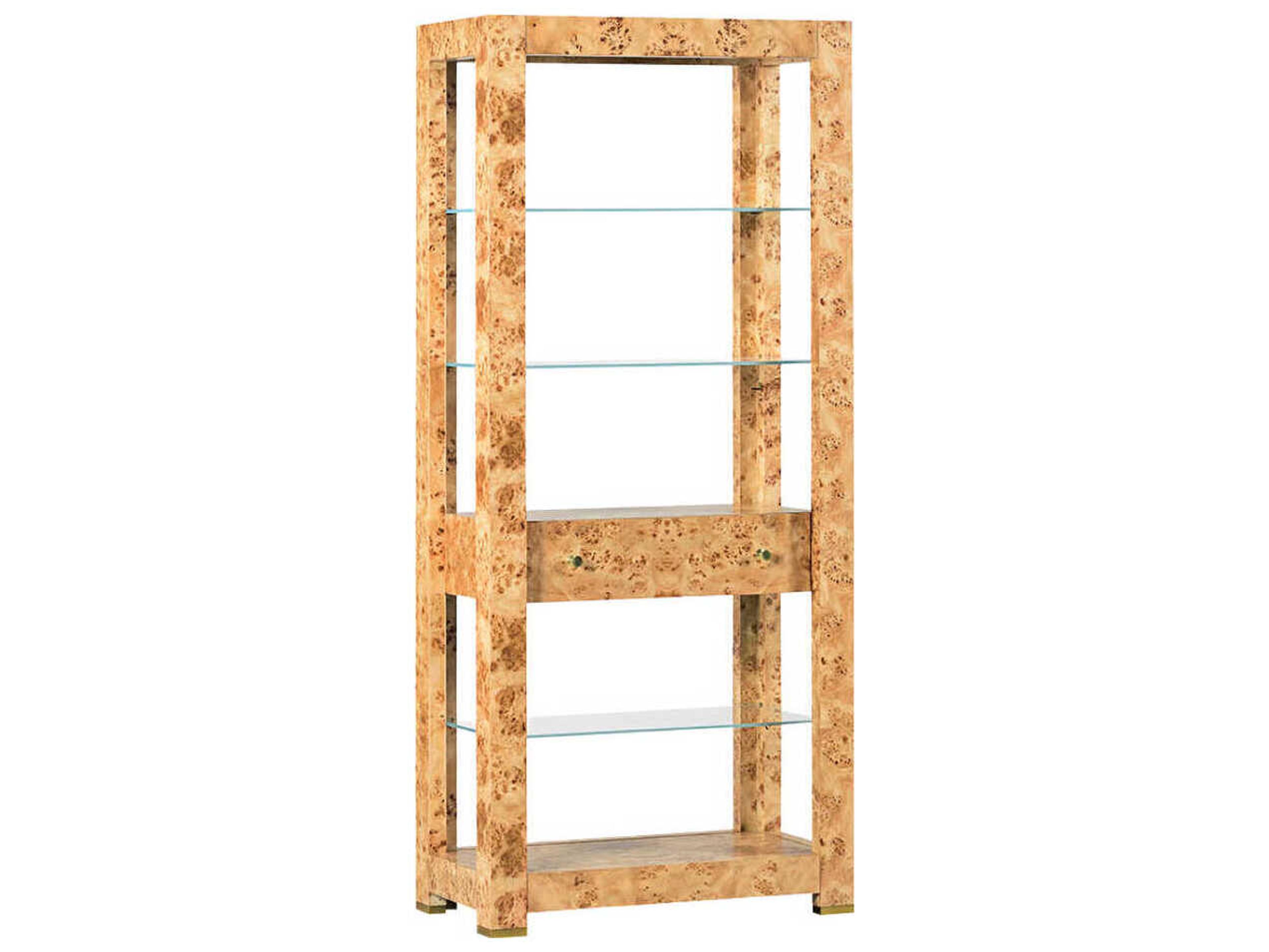 Easton Natural Burl Bookcase