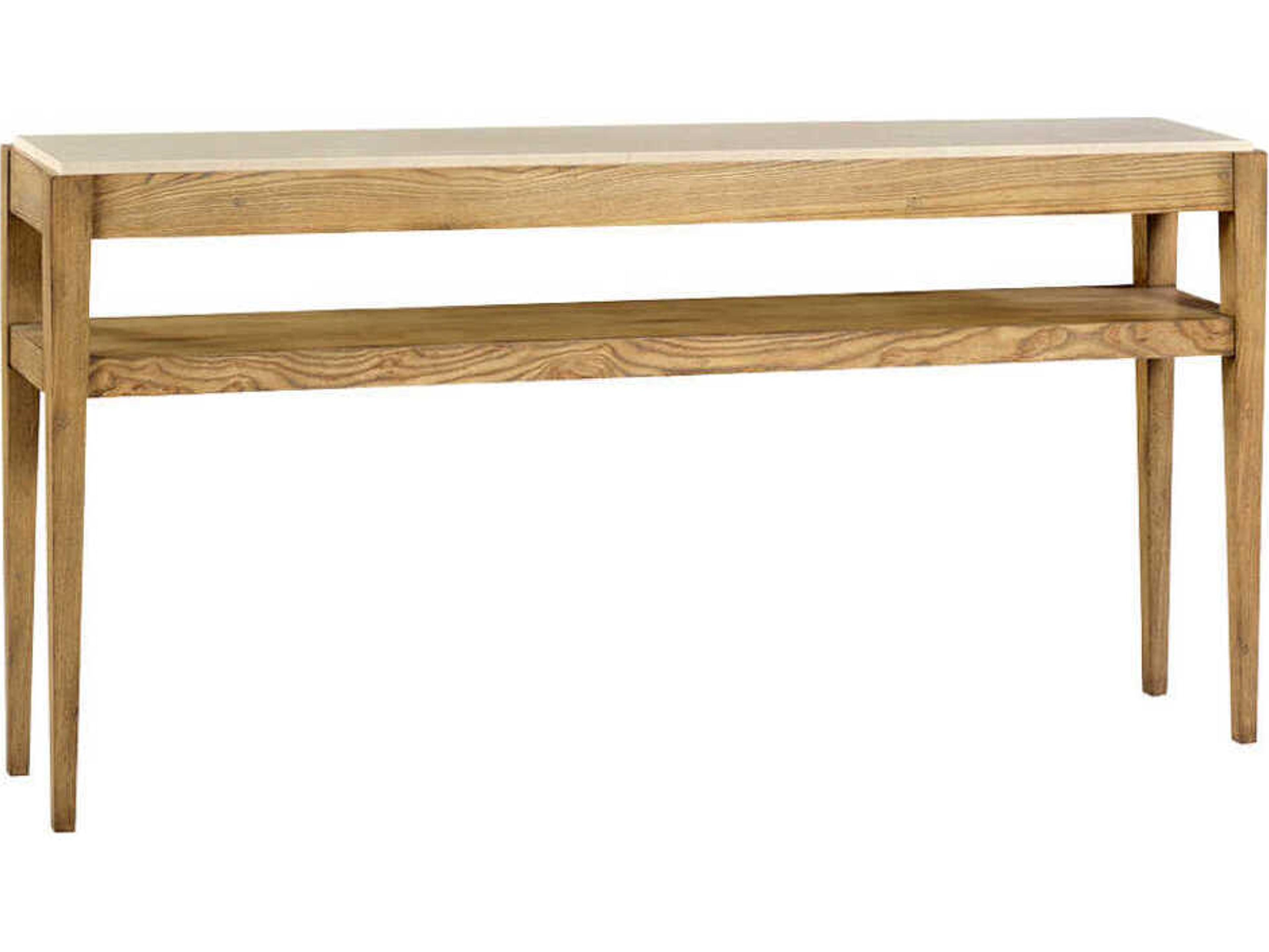 Staunton Rectangular Concrete Oatmeal Console Table