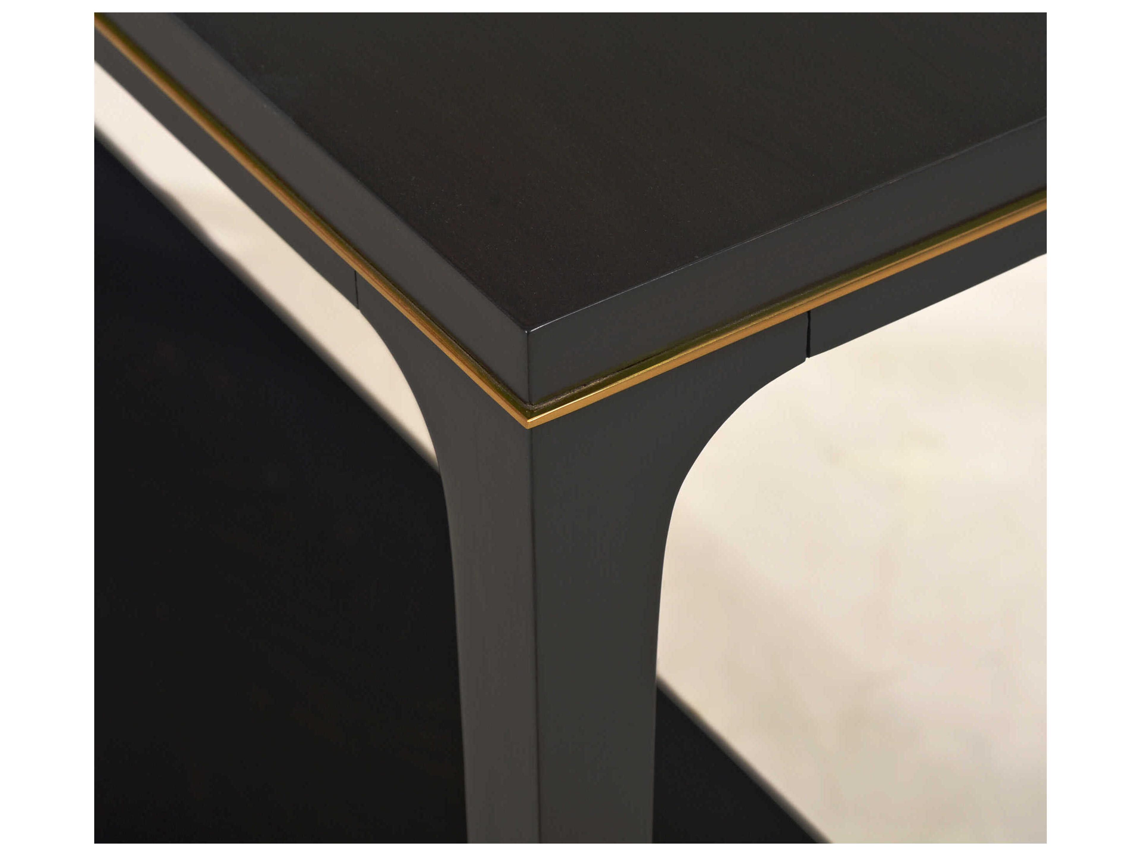 Oliver Home Thomas Rectangular Wood Espresso Console Table