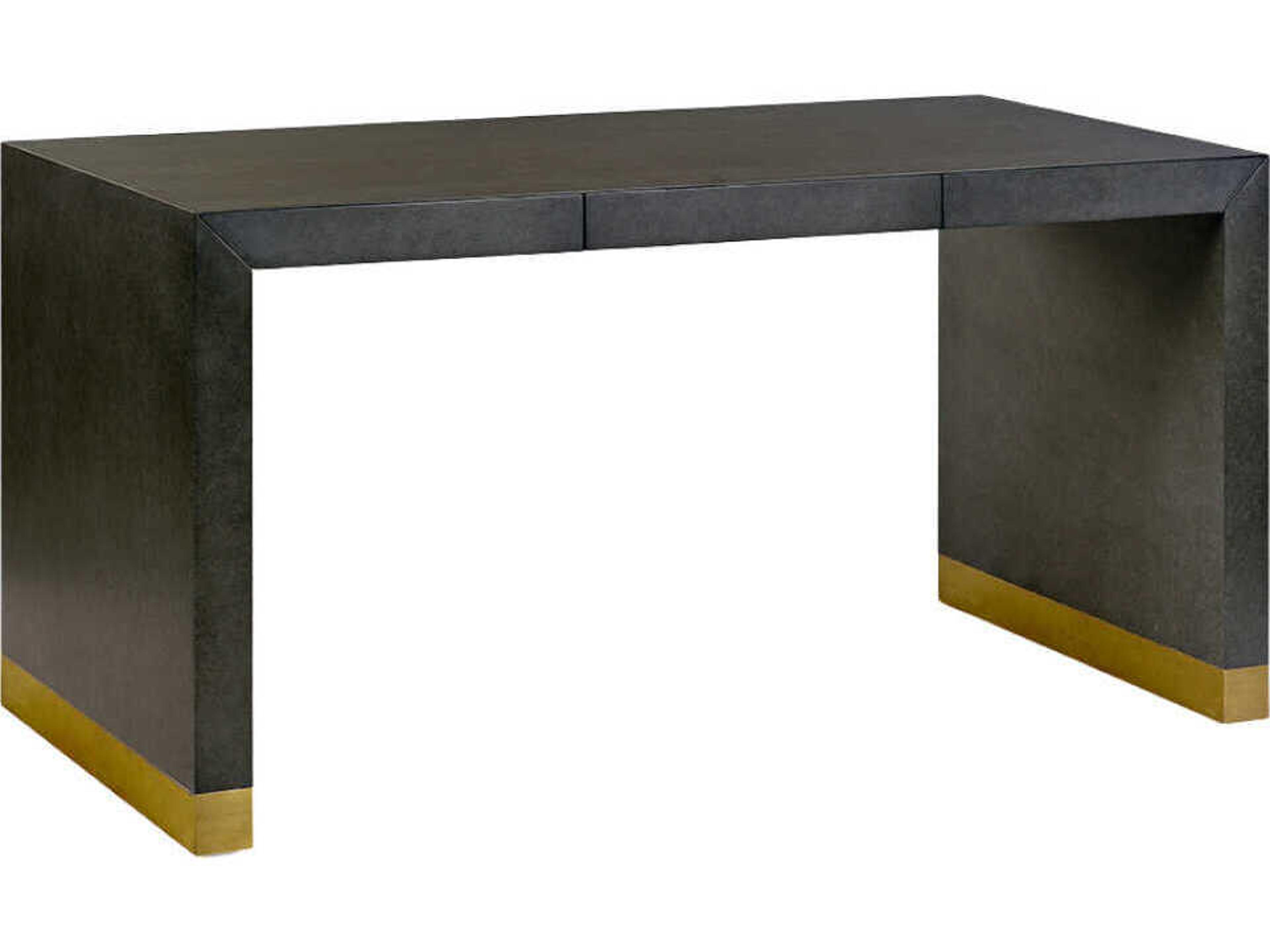 Watertown Black Acacia Wood Writing Desk