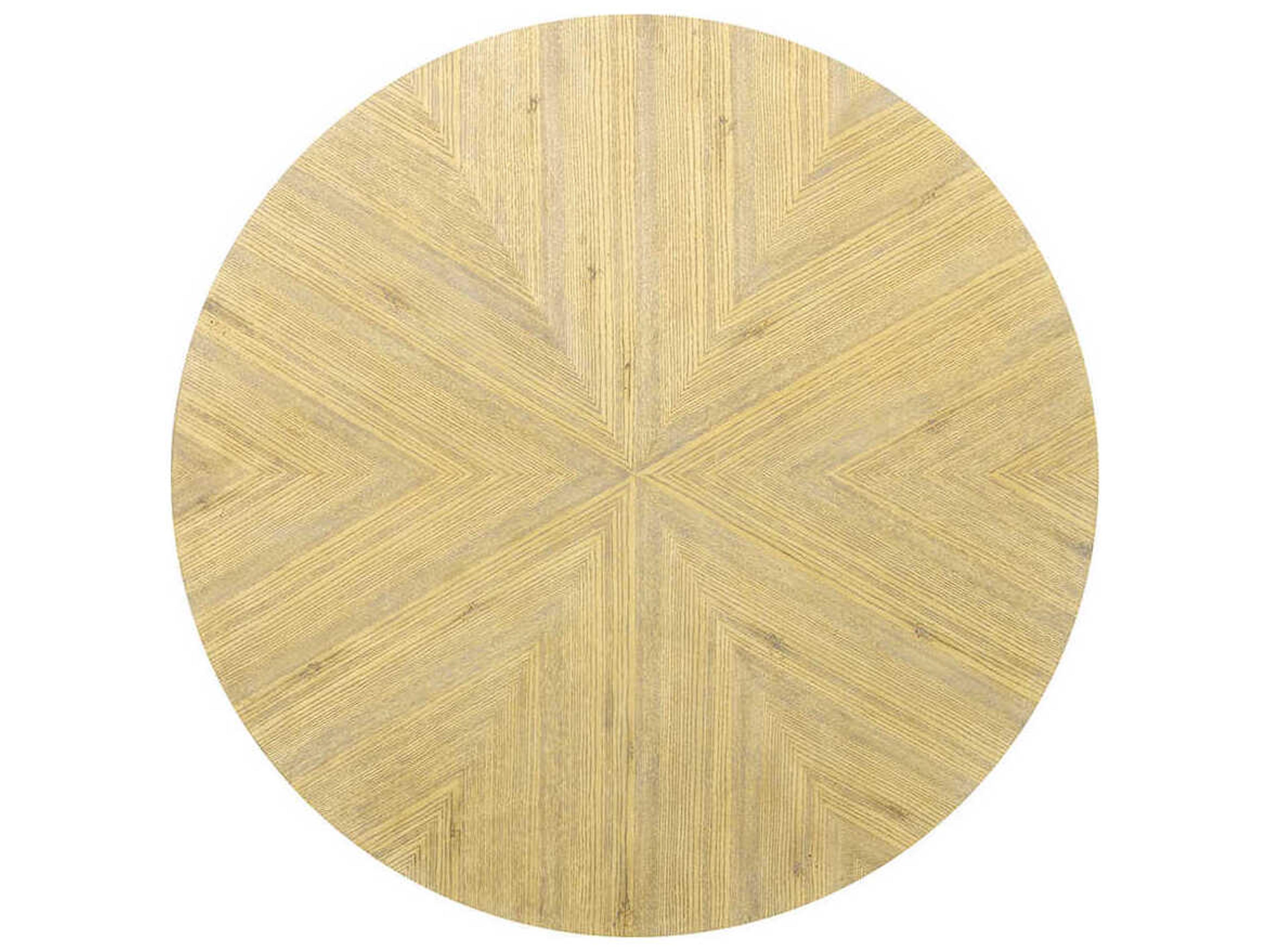 Oliver Home Clovis Round Wood Oatmeal Coffee Table