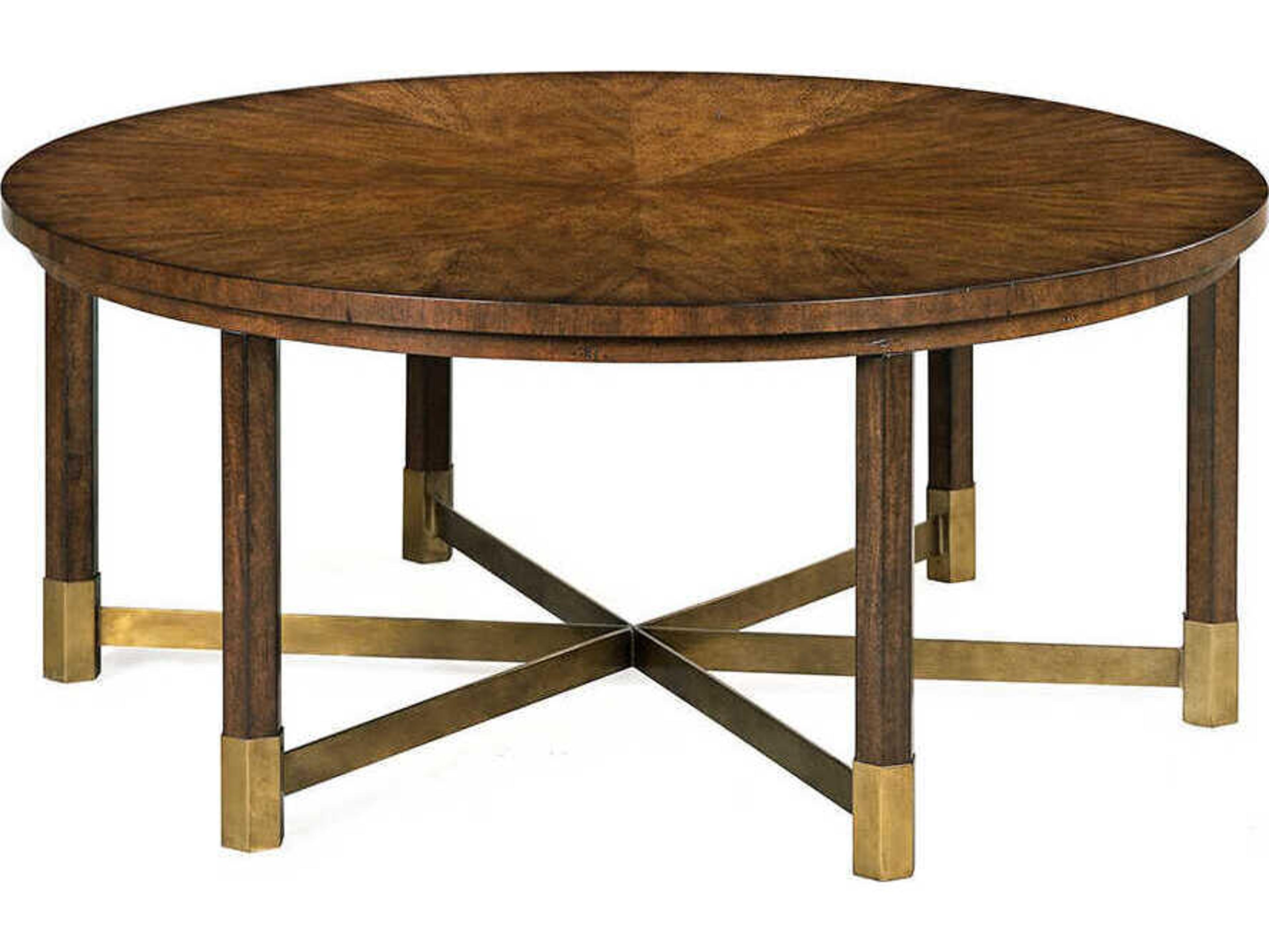 Clovis Round Wood Country Coffee Table