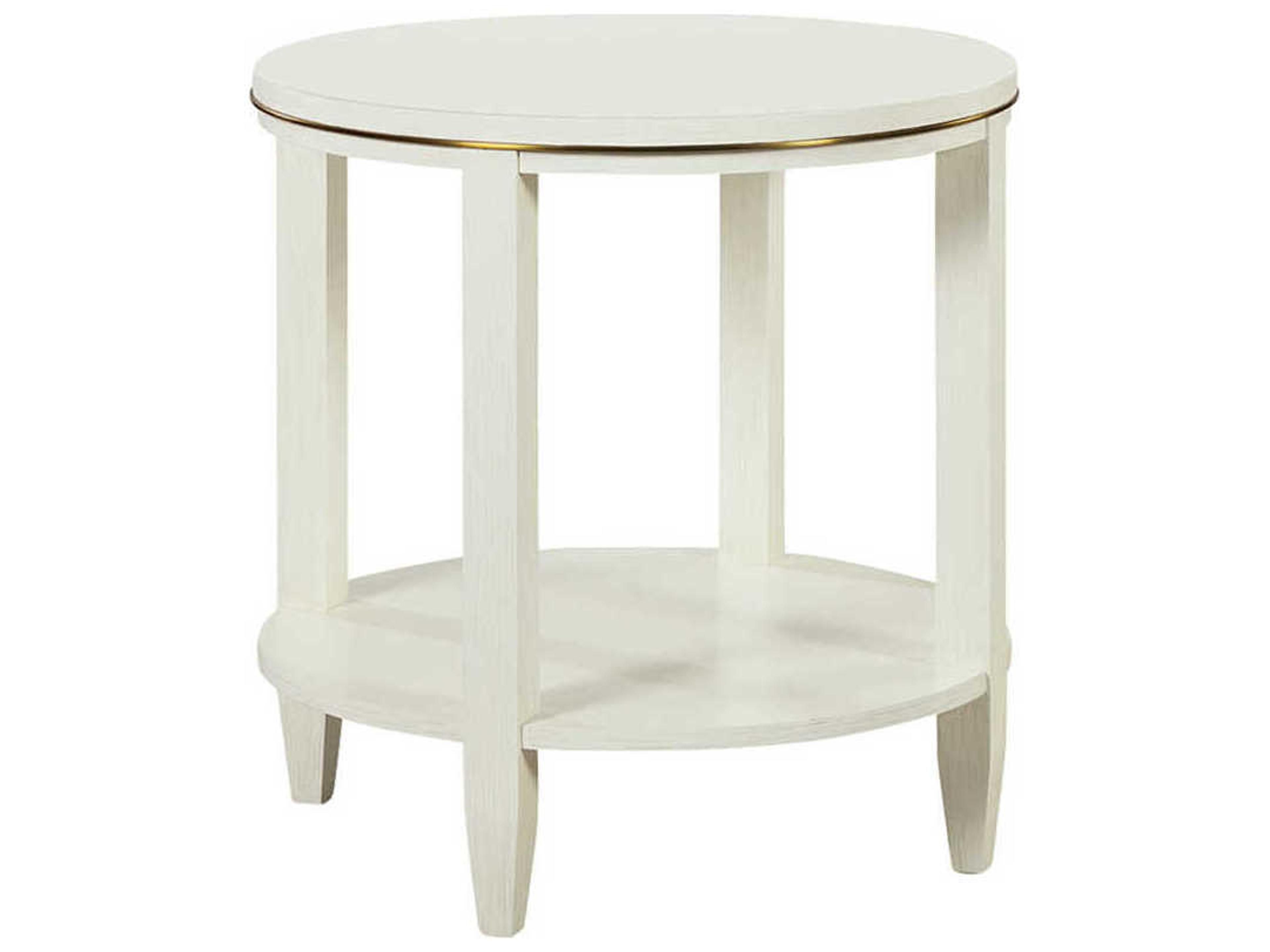 Oliver Home Antioch Round Wood Drift End Table