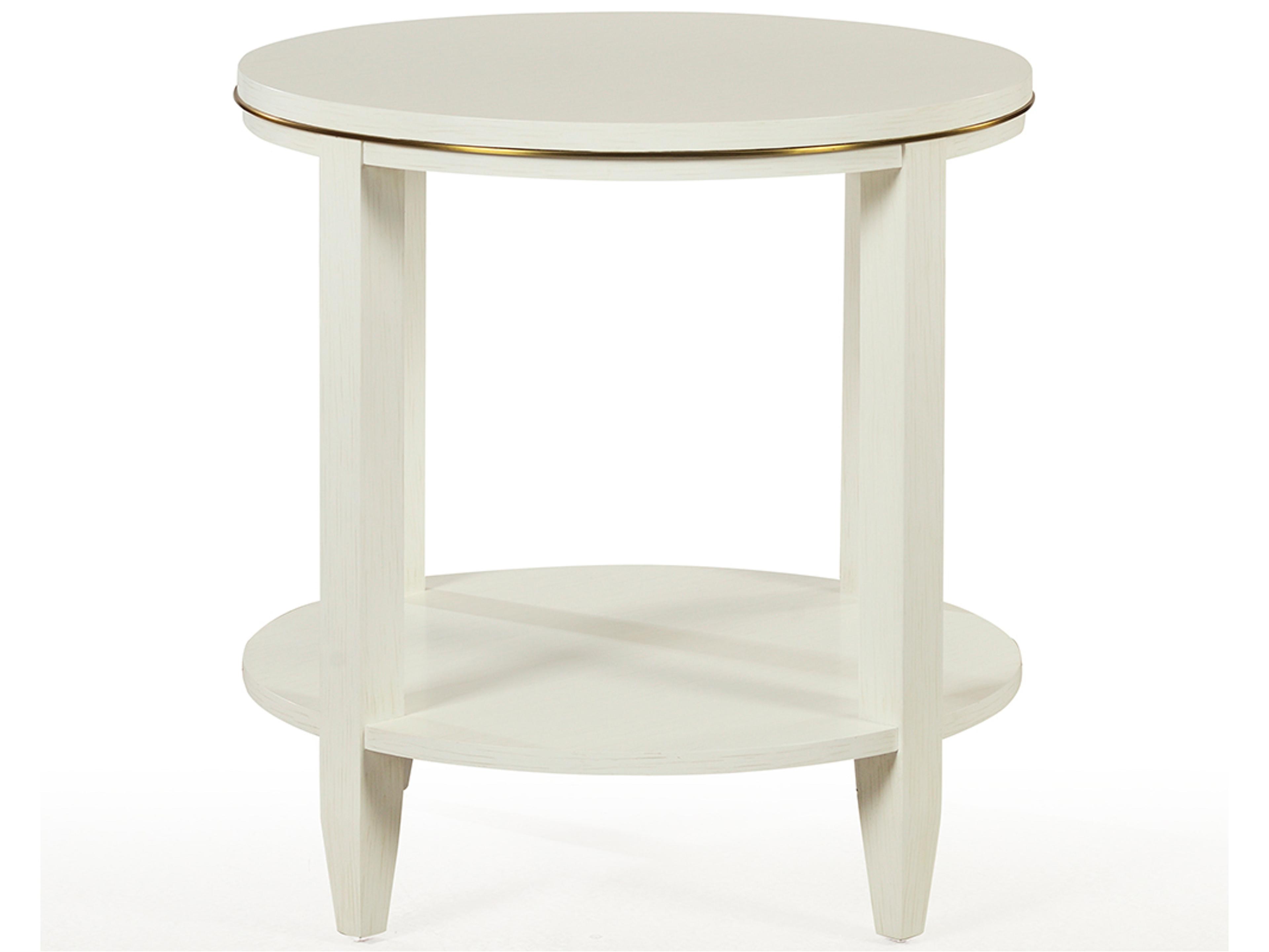 Oliver Home Antioch Round Wood Drift End Table