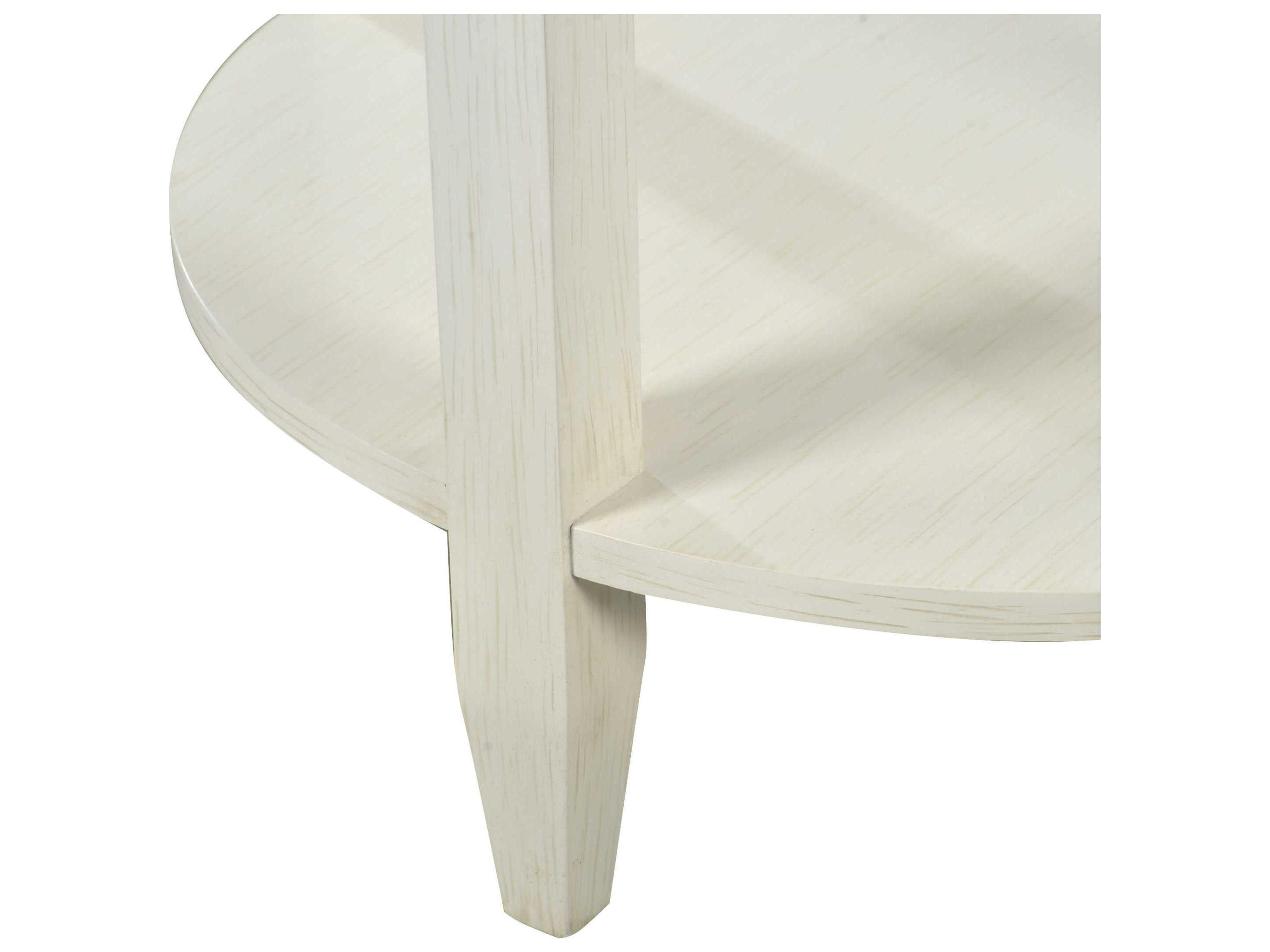 Oliver Home Antioch Round Wood Drift End Table