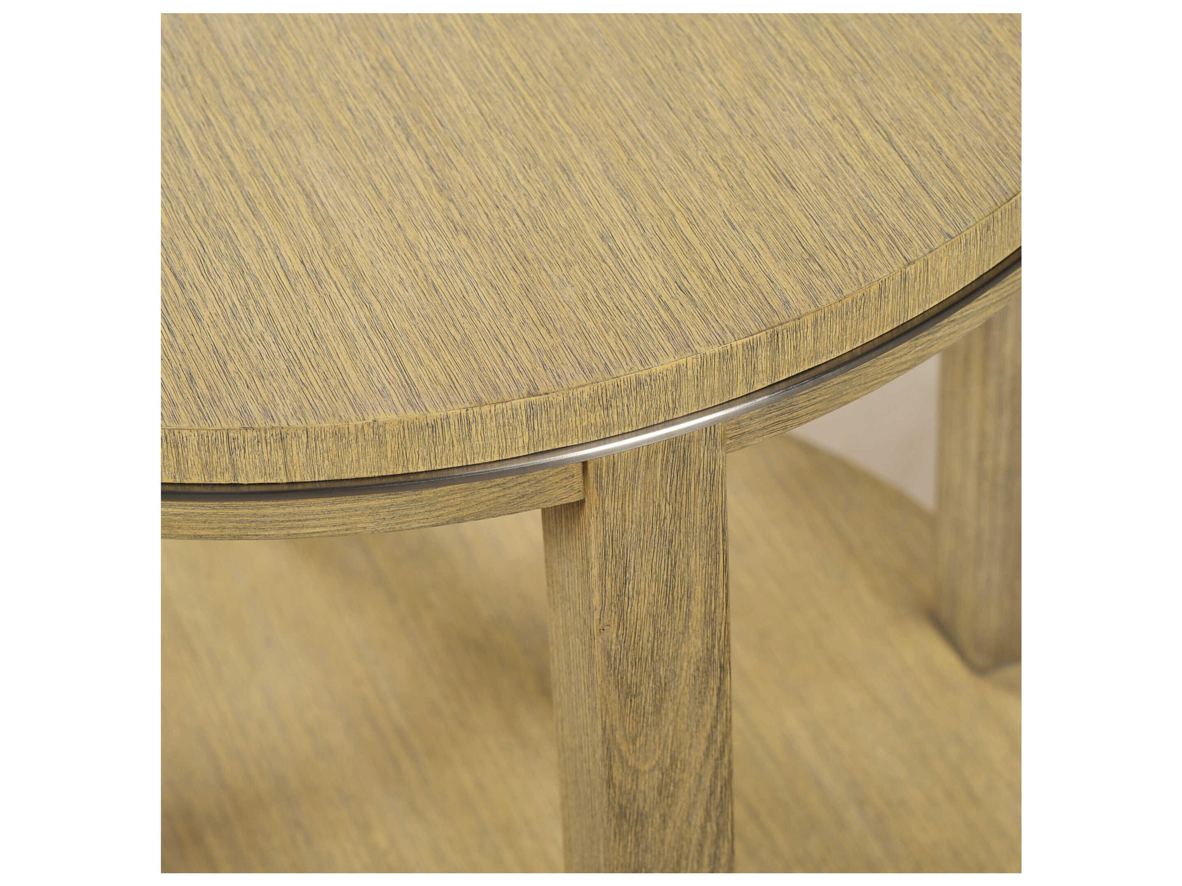 Oliver Home Antioch Round Wood Rabbit End Table