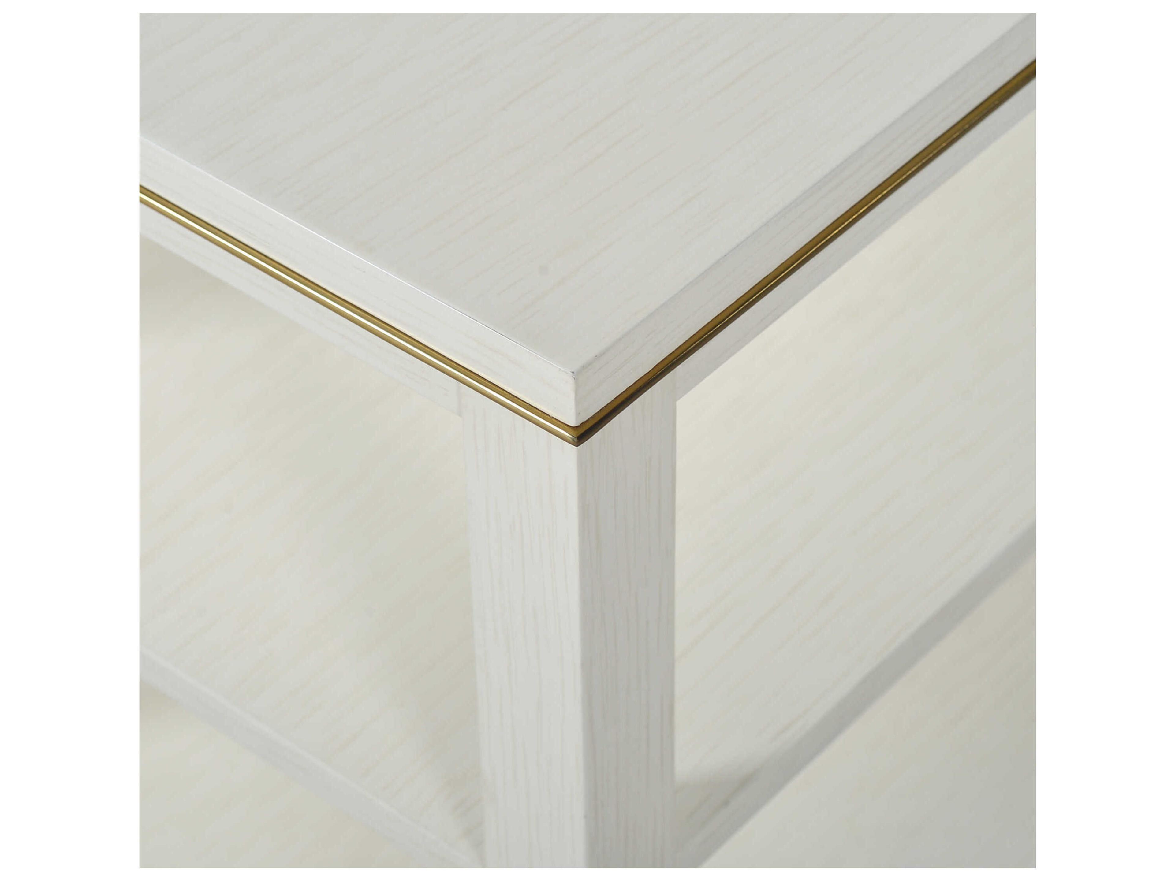 Oliver Home Canby Rectangular Wood Drift End Table