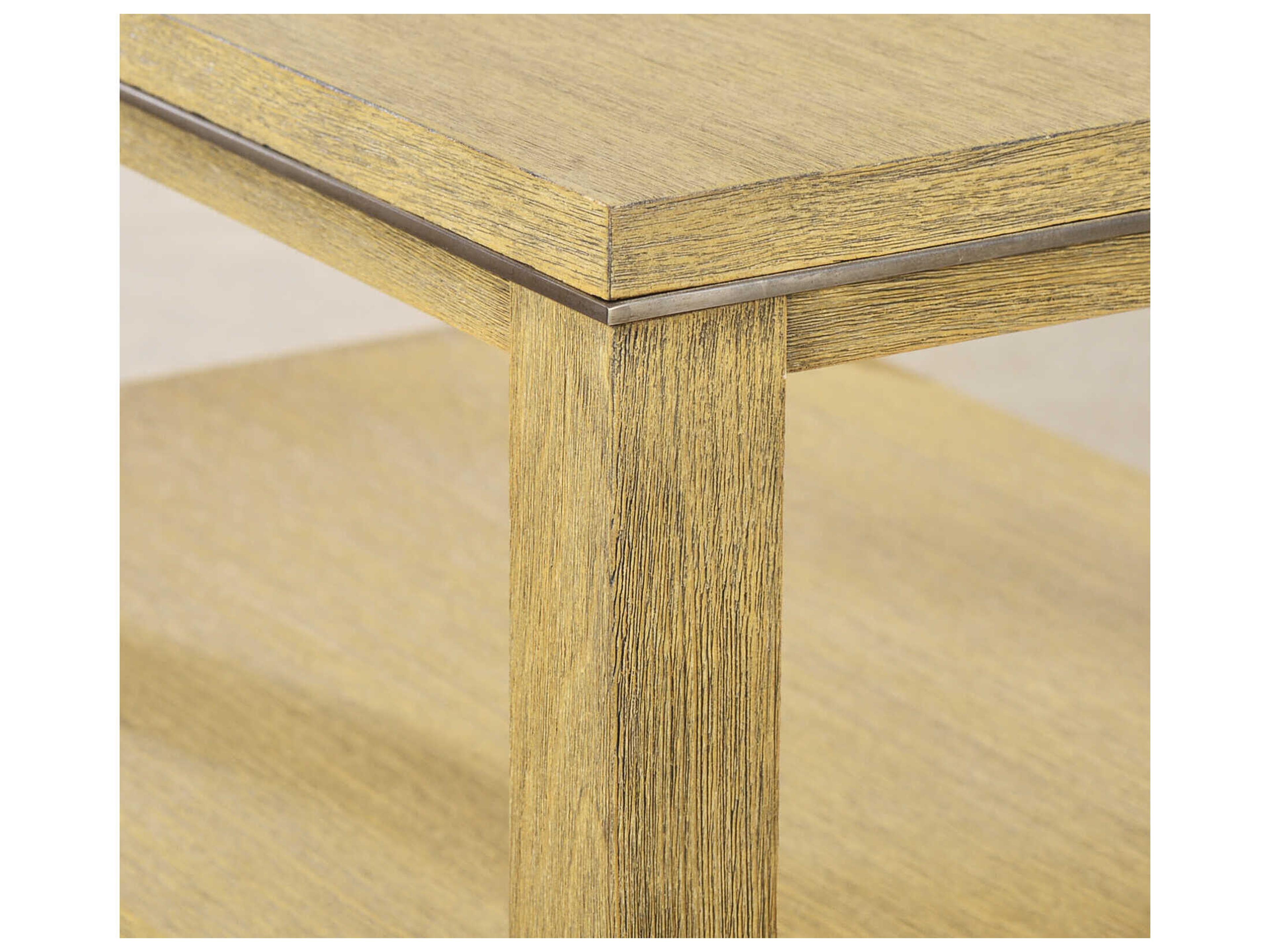 Oliver Home Canby Rectangular Wood Rabbit End Table