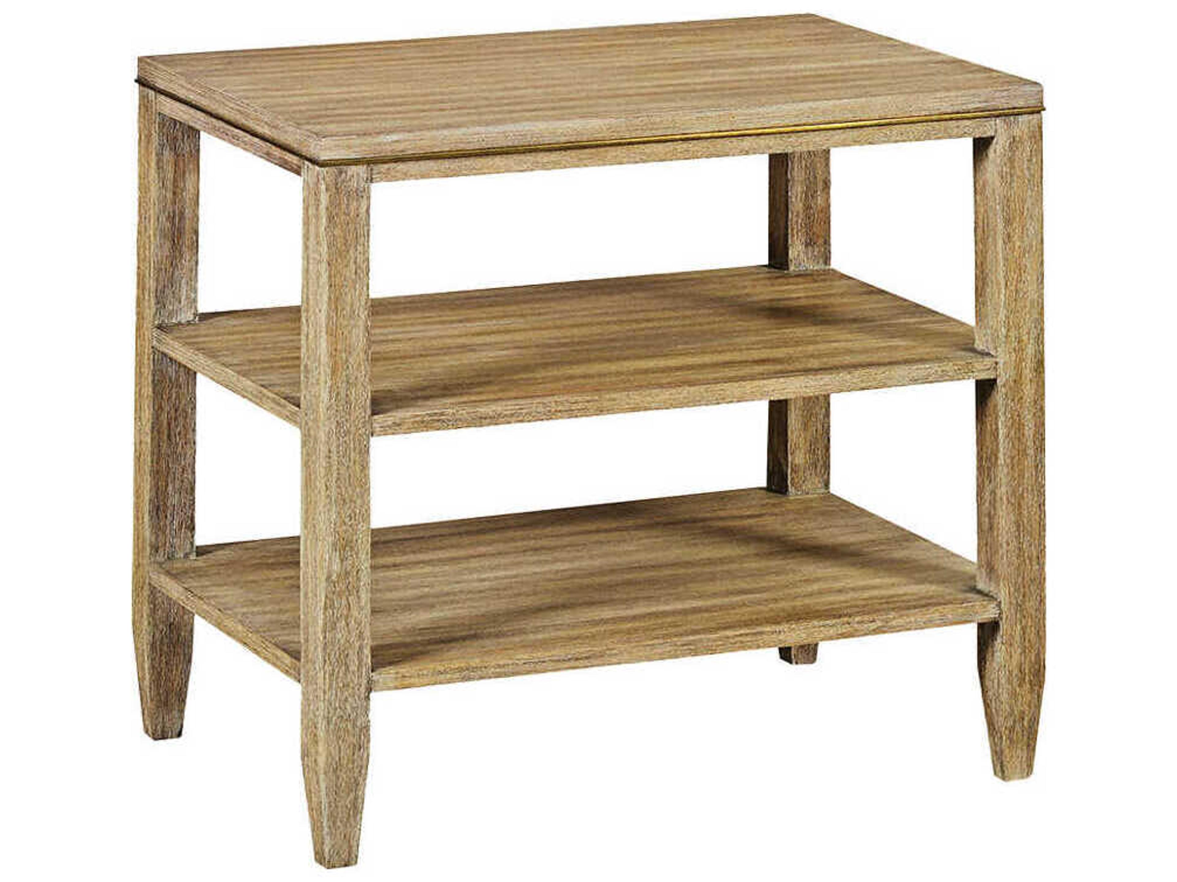 Oliver Home Canby Rectangular Wood Weathered End Table