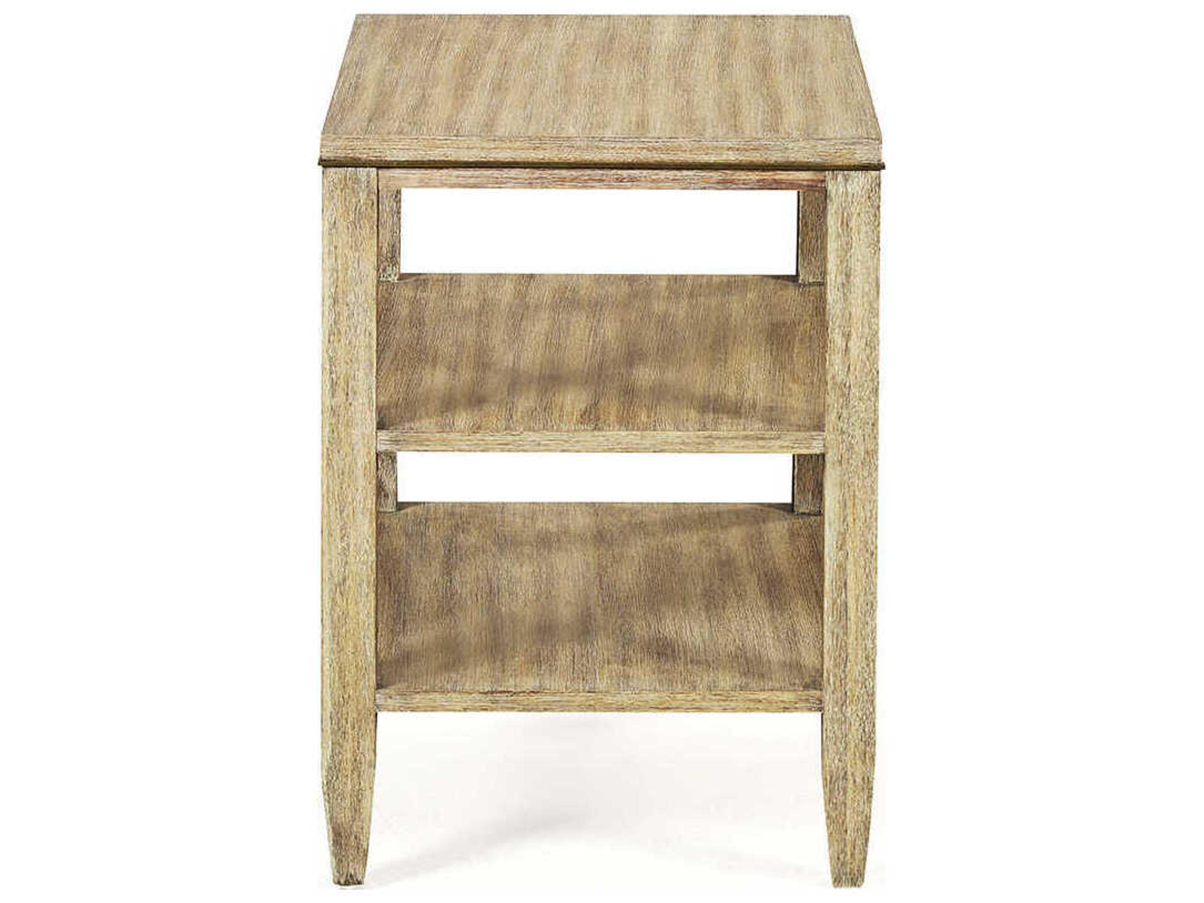 Oliver Home Canby Rectangular Wood Weathered End Table