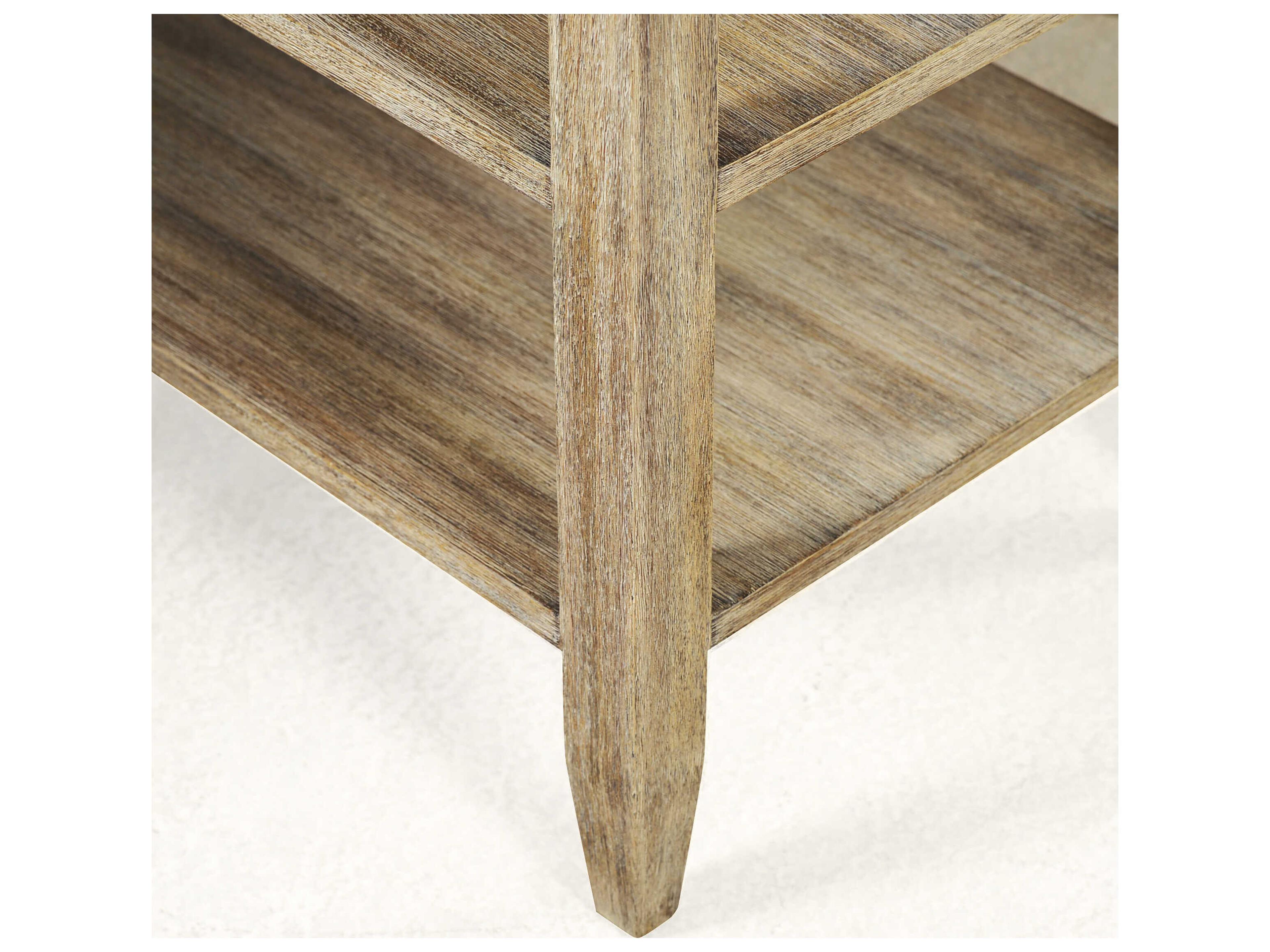 Oliver Home Canby Rectangular Wood Weathered End Table