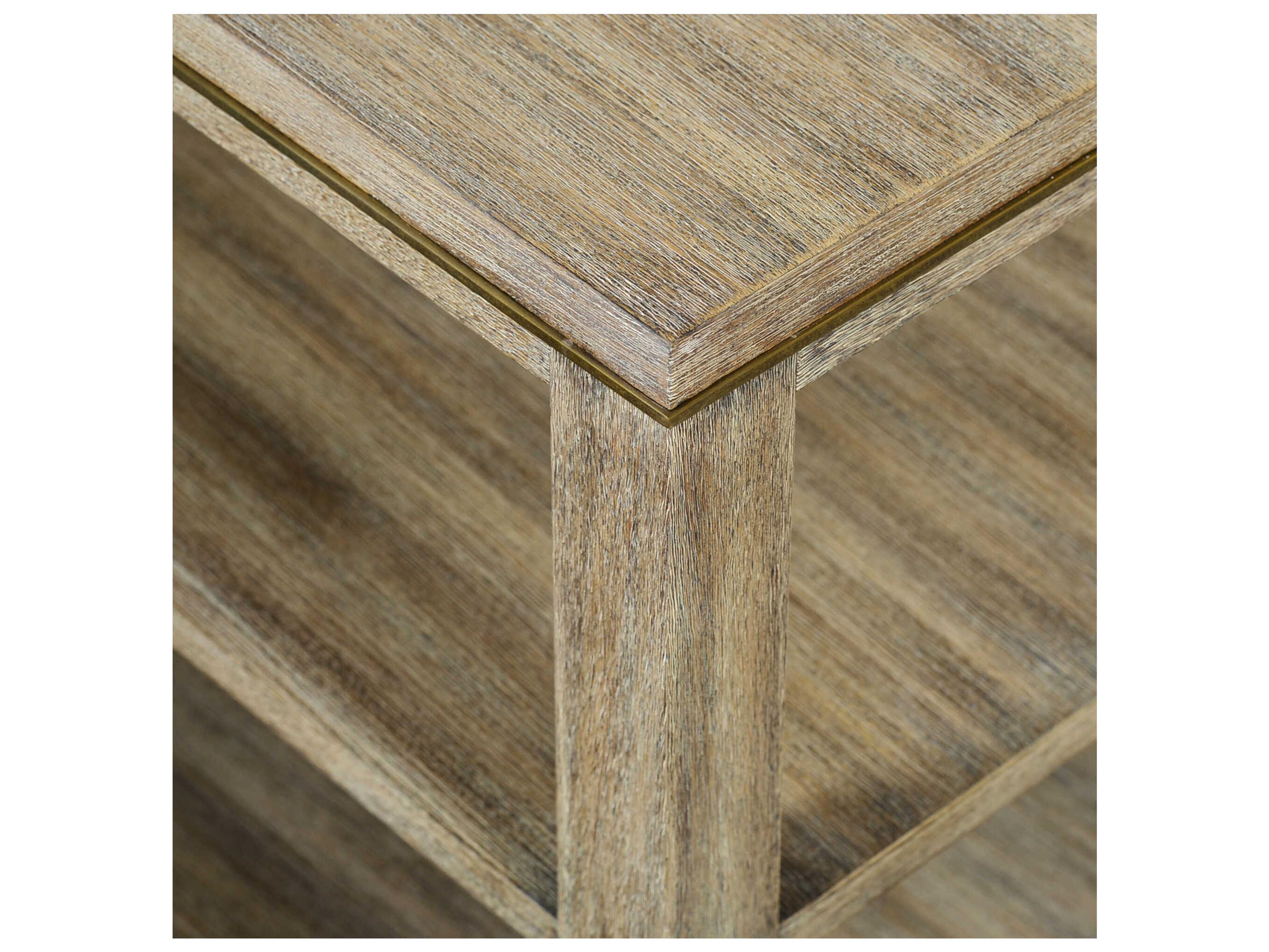 Oliver Home Canby Rectangular Wood Weathered End Table