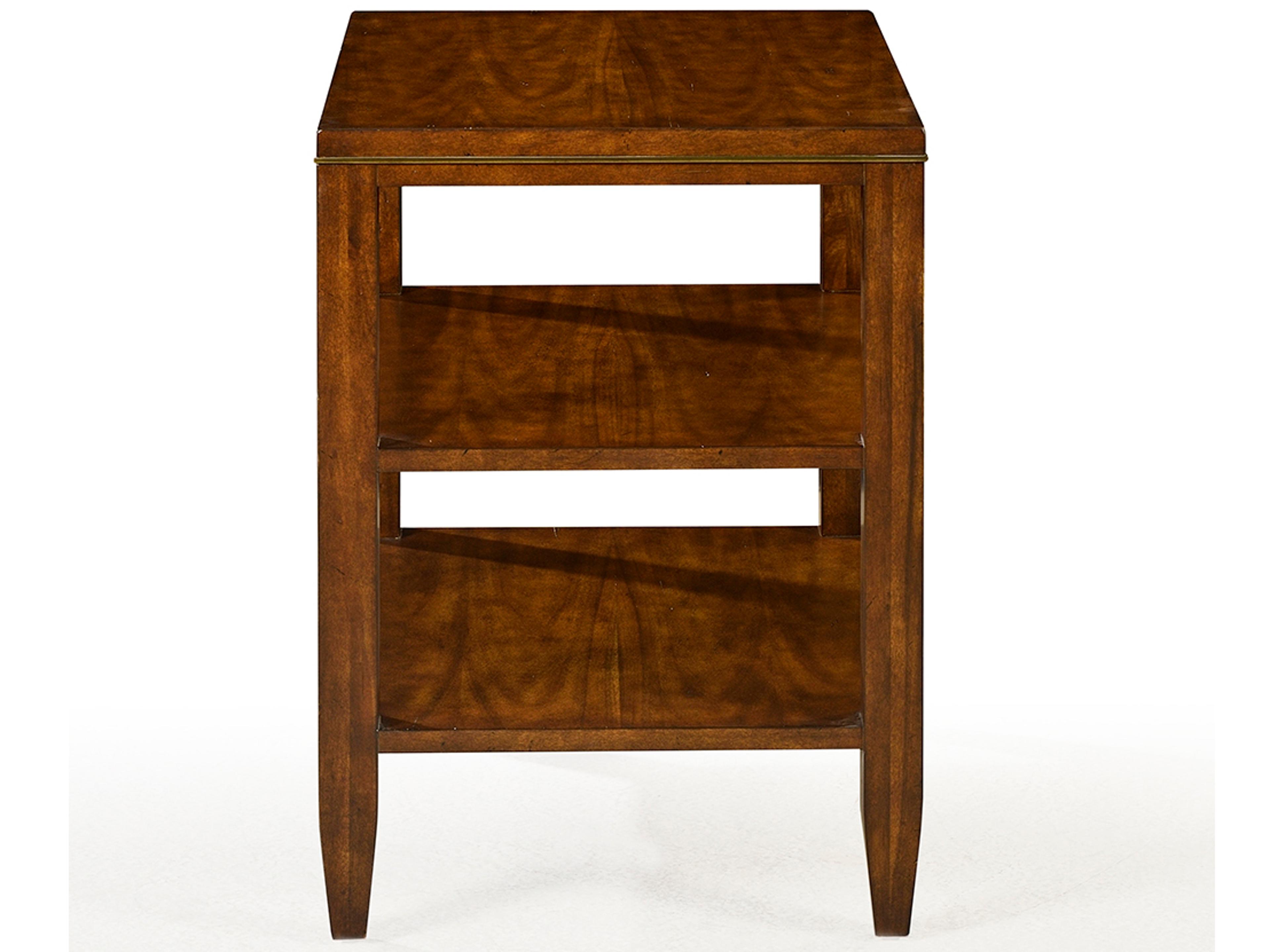 Oliver Home Canby Rectangular Wood Country End Table