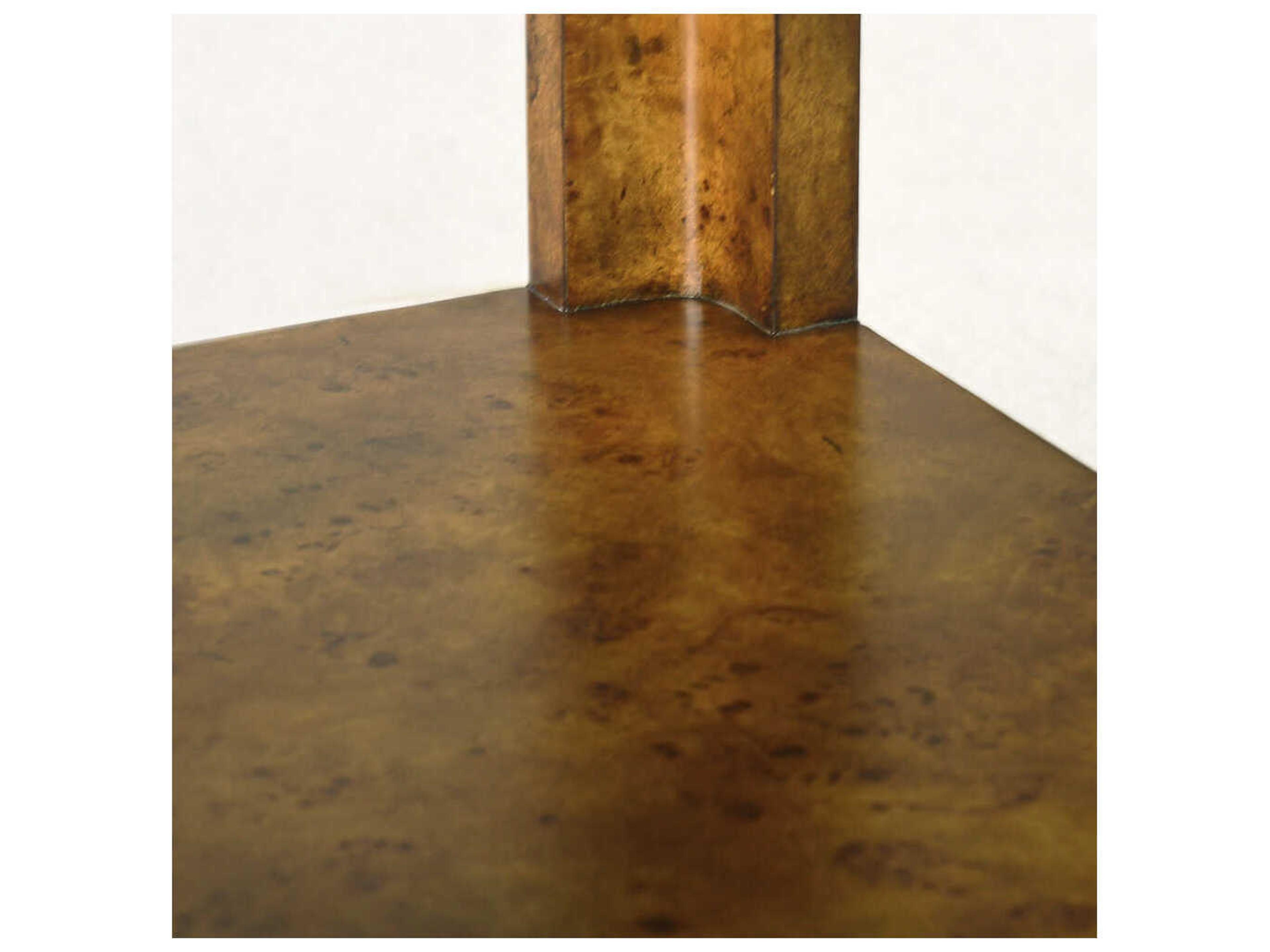 Oliver Home Cordova Square Wood Rustic Burl End Table