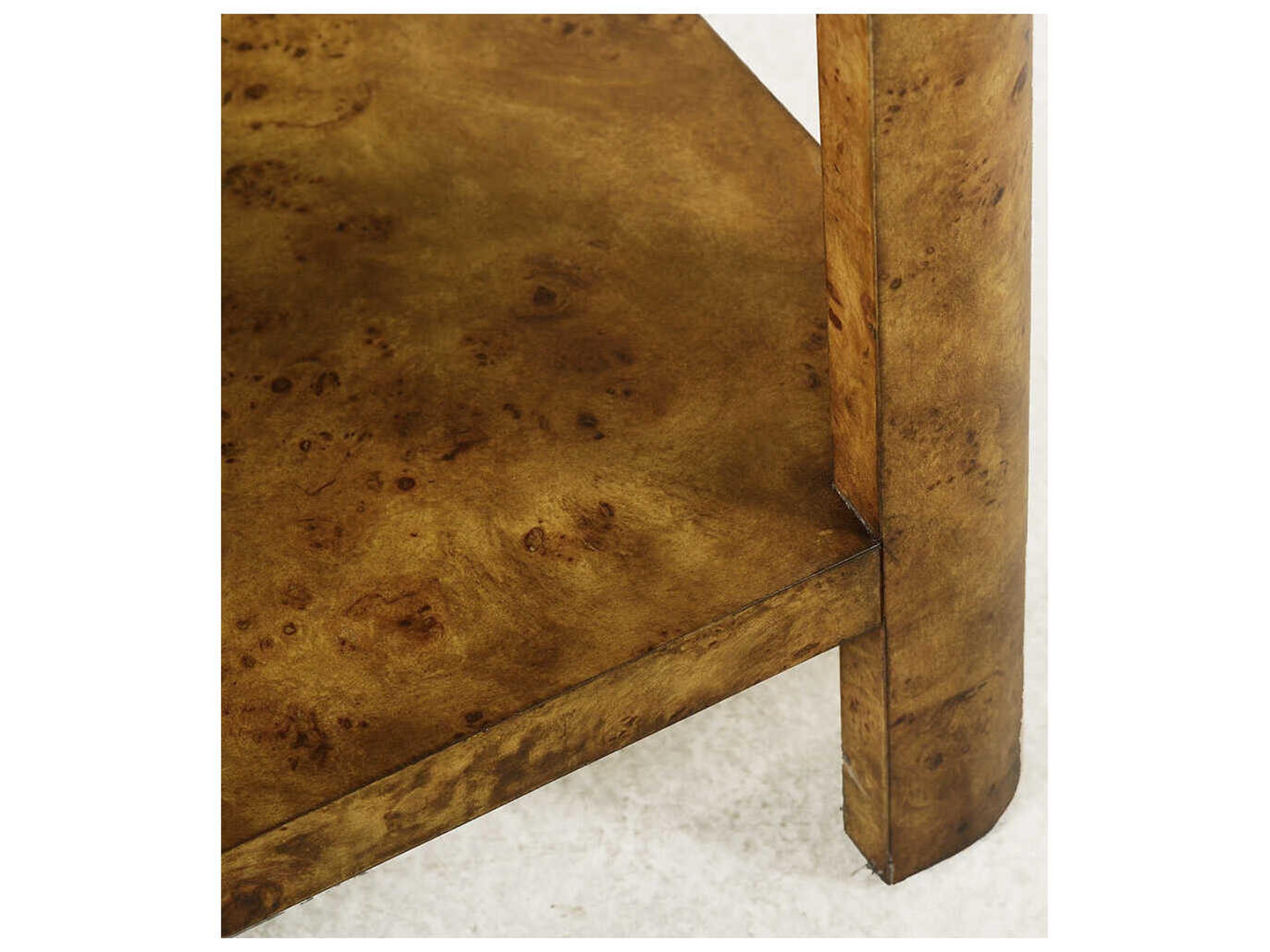 Oliver Home Cordova Square Wood Rustic Burl End Table