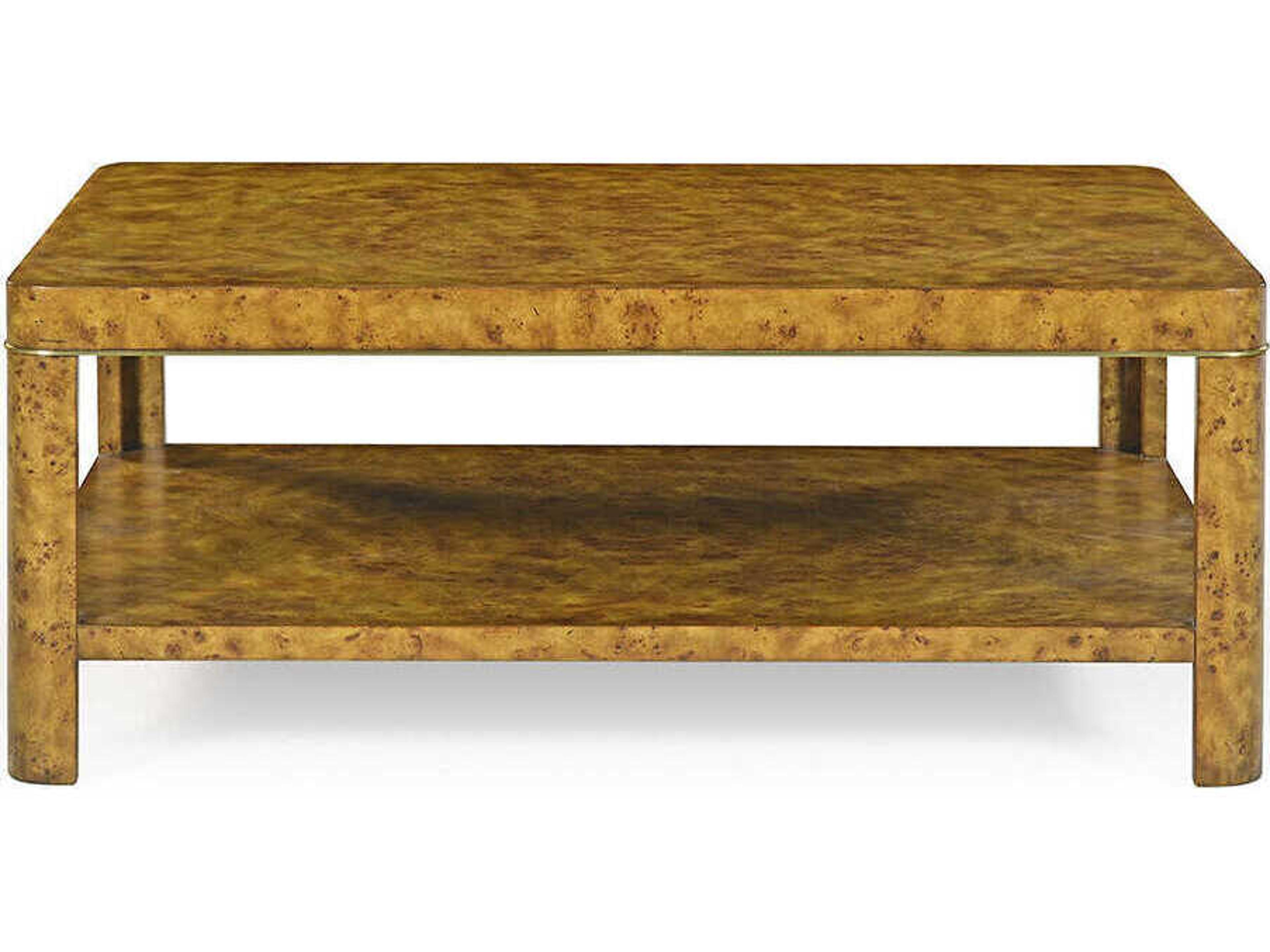 Oliver Home Cordova Rectangular Wood Rustic Burl Coffee Table