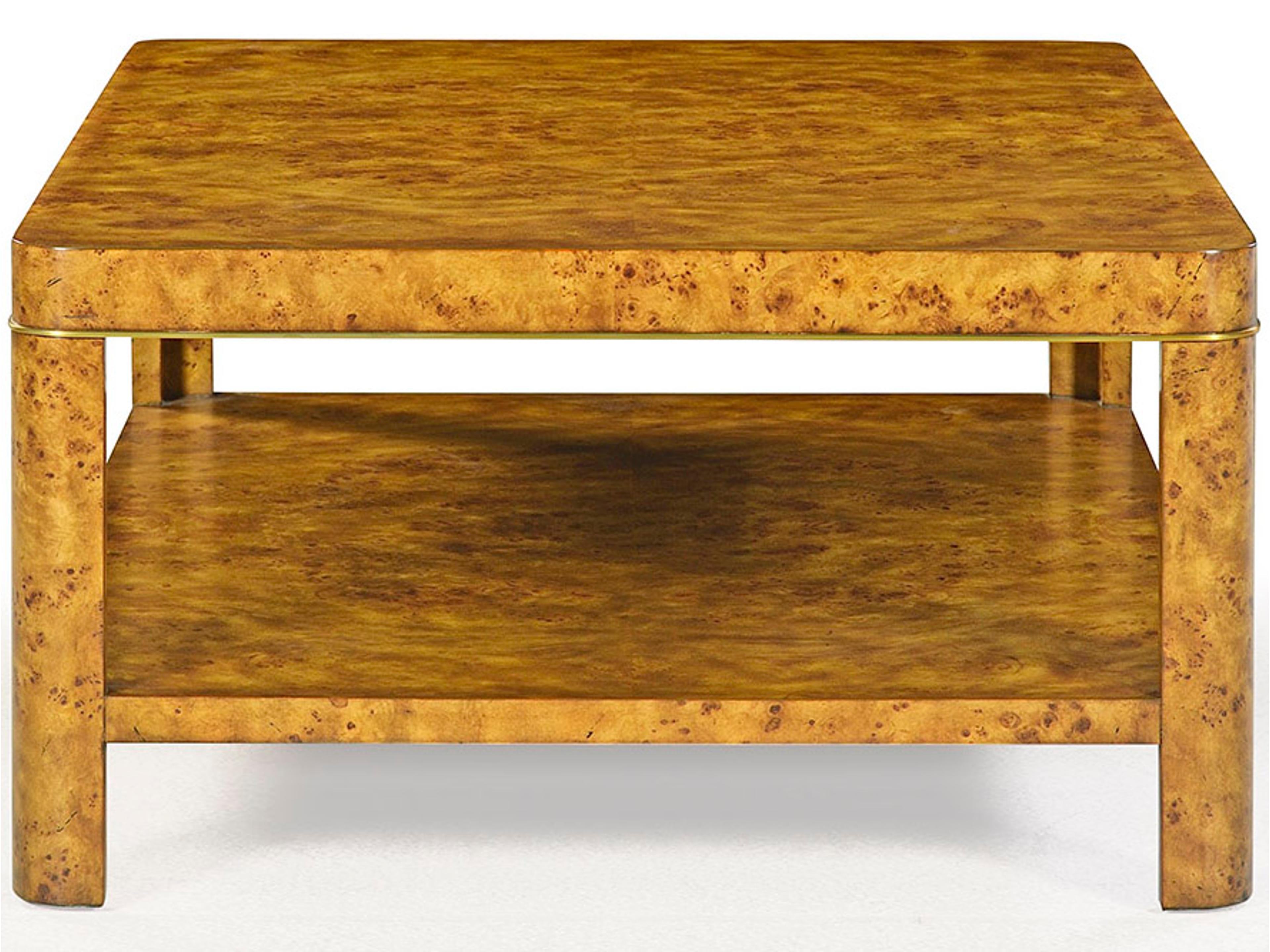Oliver Home Cordova Rectangular Wood Rustic Burl Coffee Table