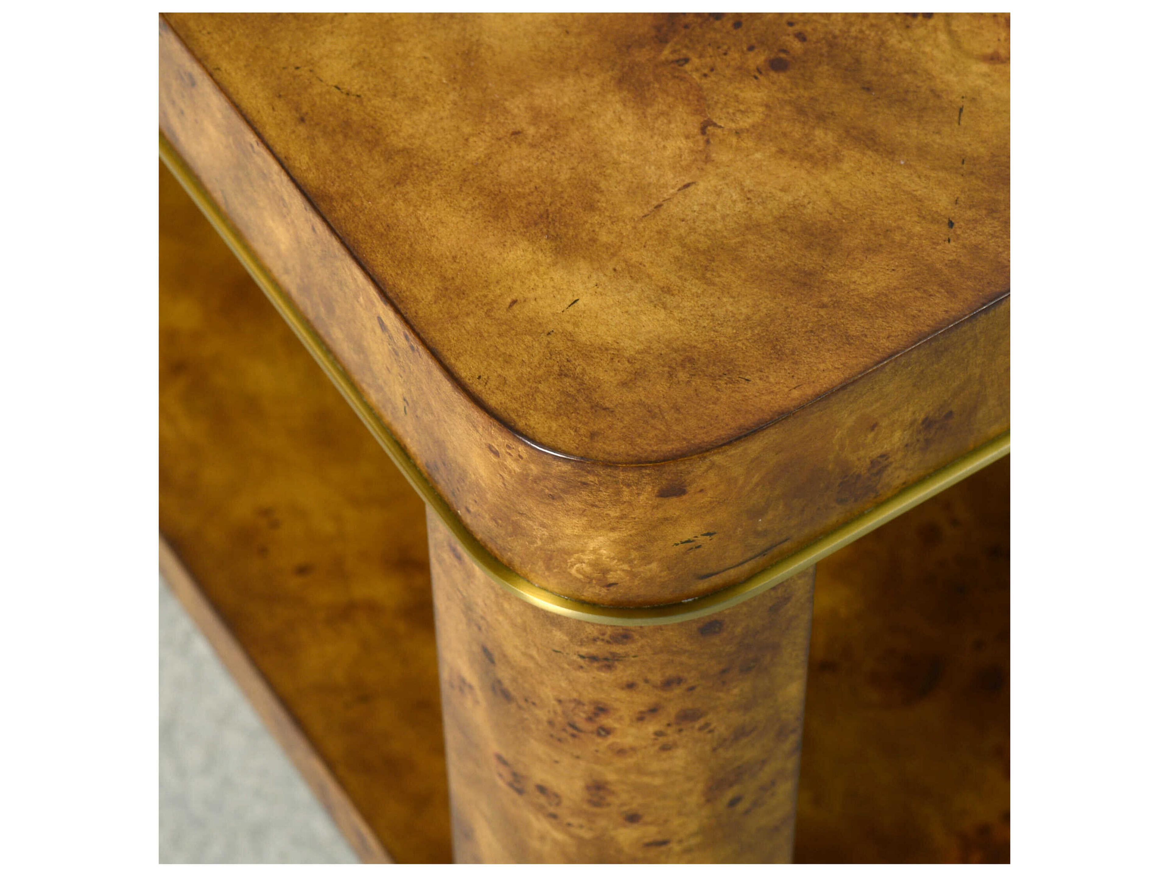 Oliver Home Cordova Rectangular Wood Rustic Burl Coffee Table