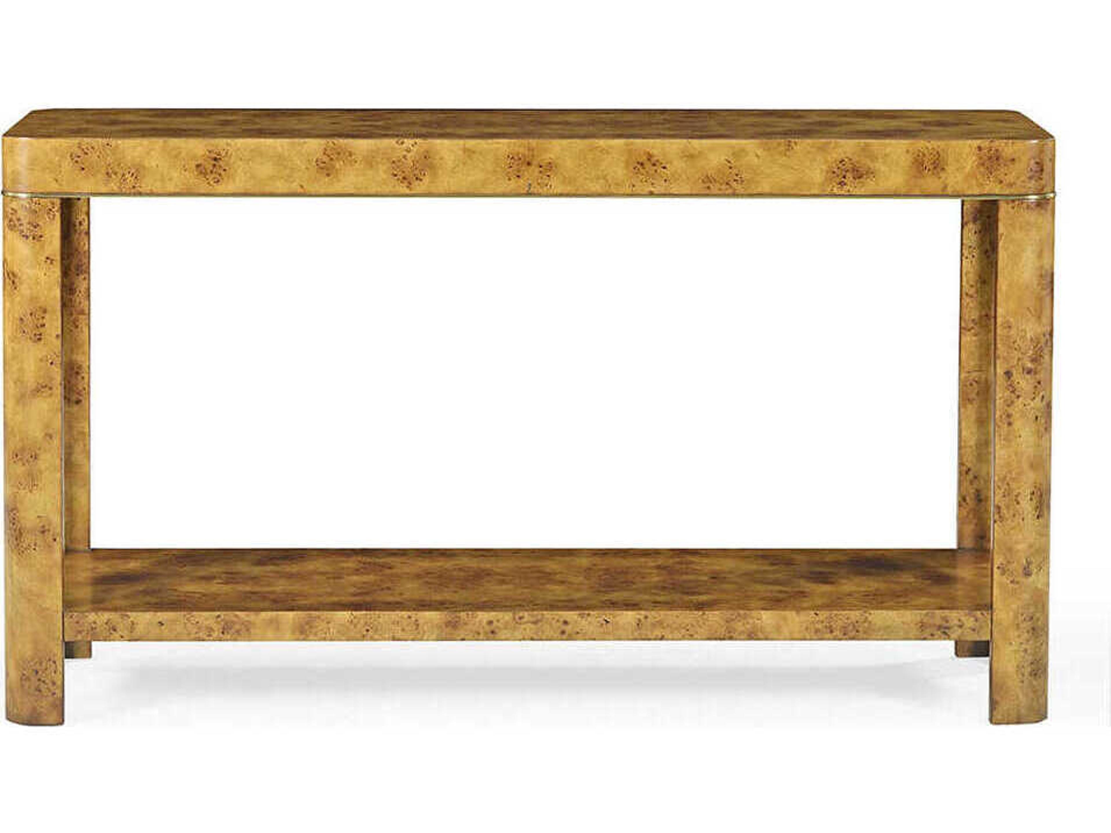 Oliver Home Cordova Rectangular Wood Rustic Burl Console Table