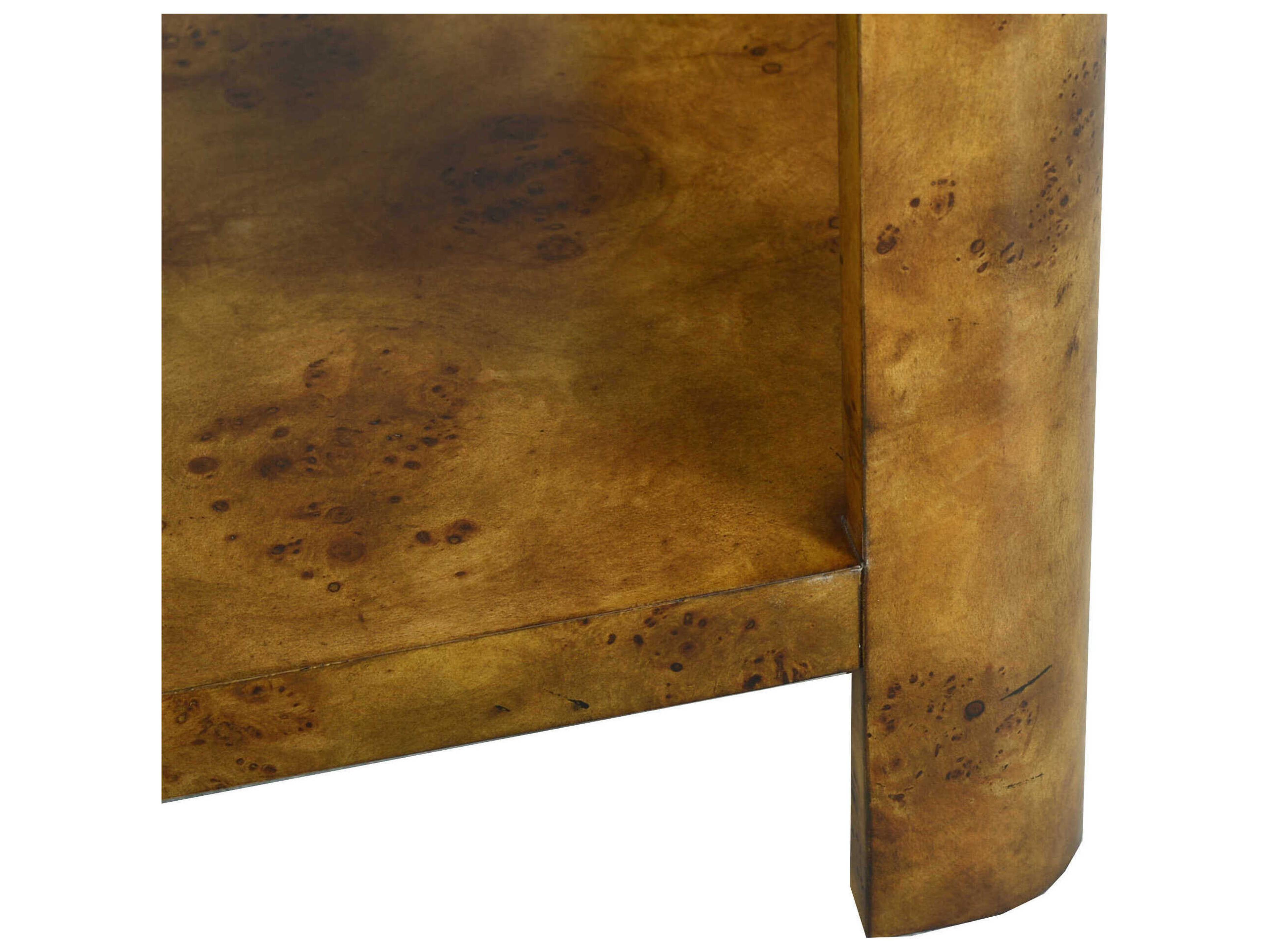 Oliver Home Cordova Rectangular Wood Rustic Burl Console Table