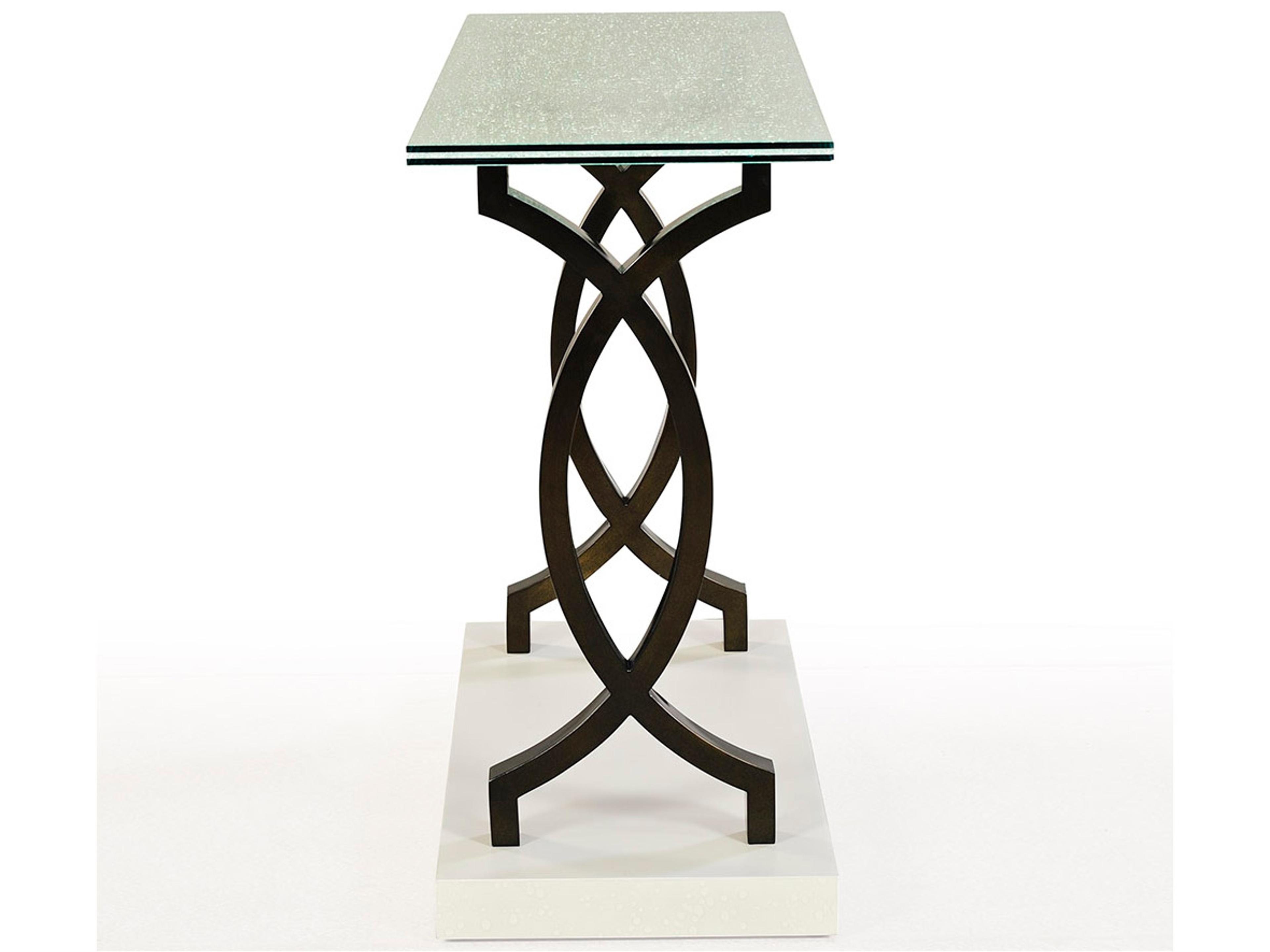 Oliver Home Kelley Rectangular Glass Console Table