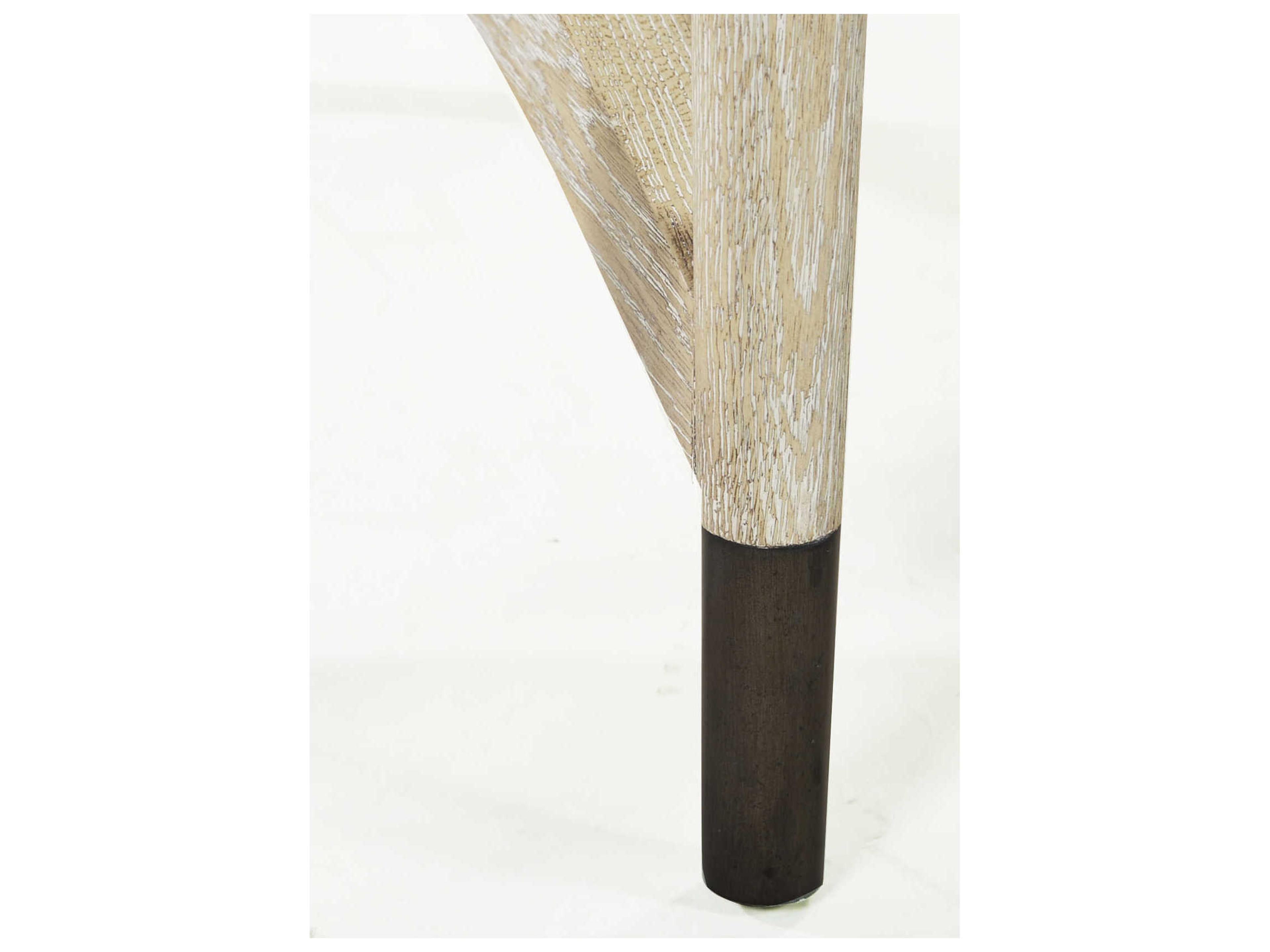 Oliver Home Kirkwood Round Wood Himalaya End Table