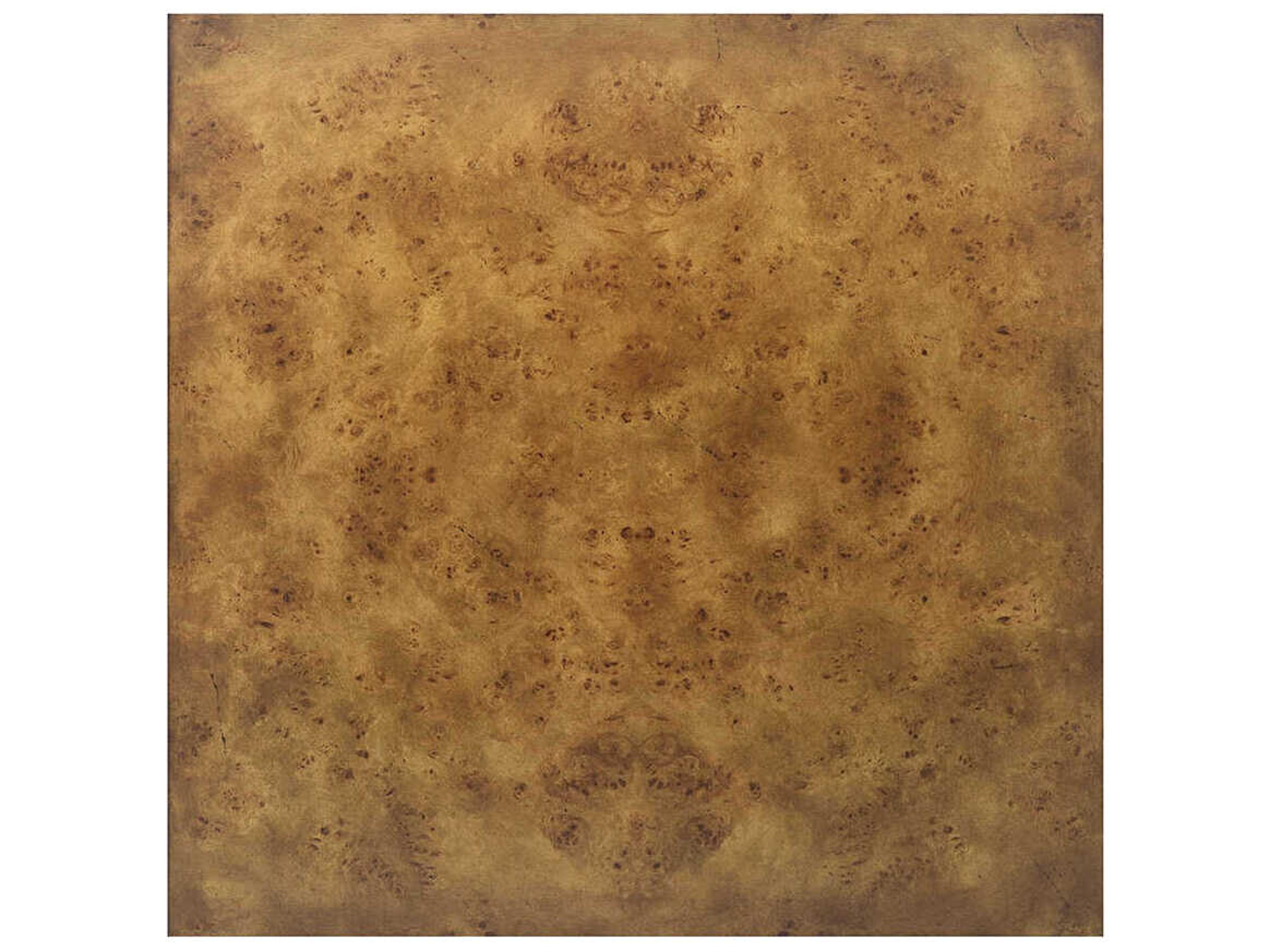 Oliver Home Cube Square Wood Rustic Burl End Table