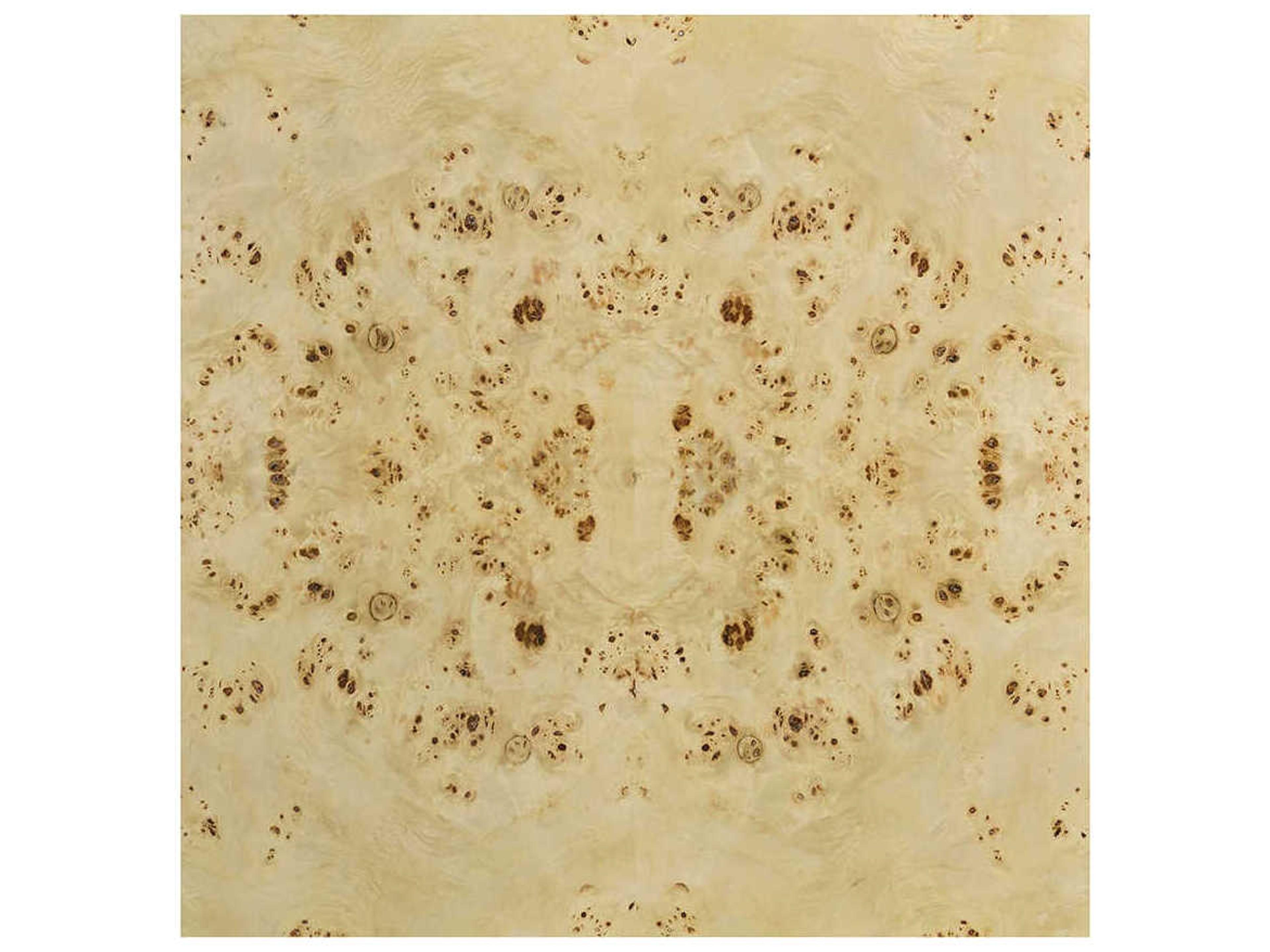 Oliver Home Cube Square Wood Natural Burl End Table