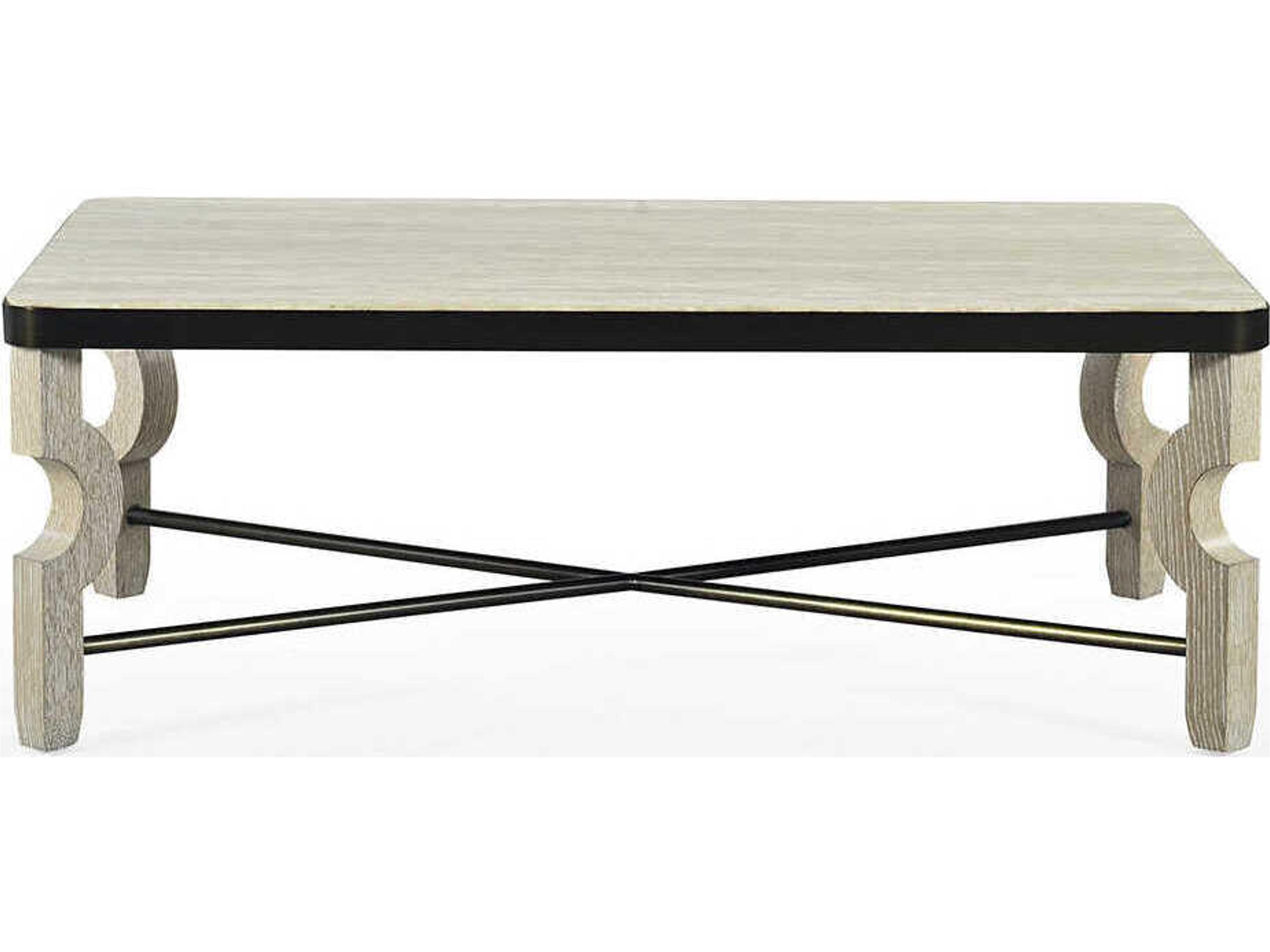 Oliver Home Billings Rectangular Wood Coffee Table