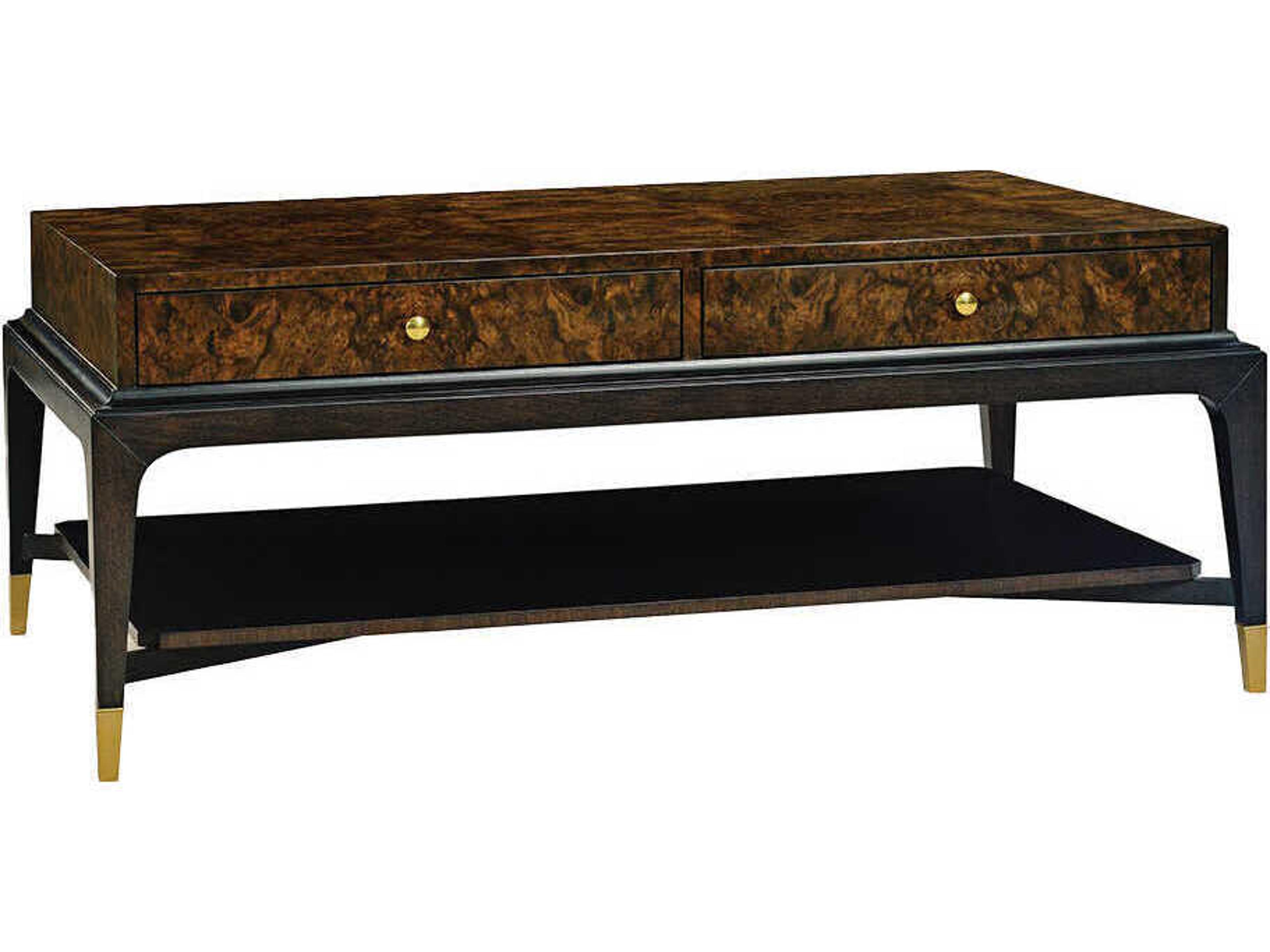 Lafayette Rectangular Wood Walnut Burl Coffee Table