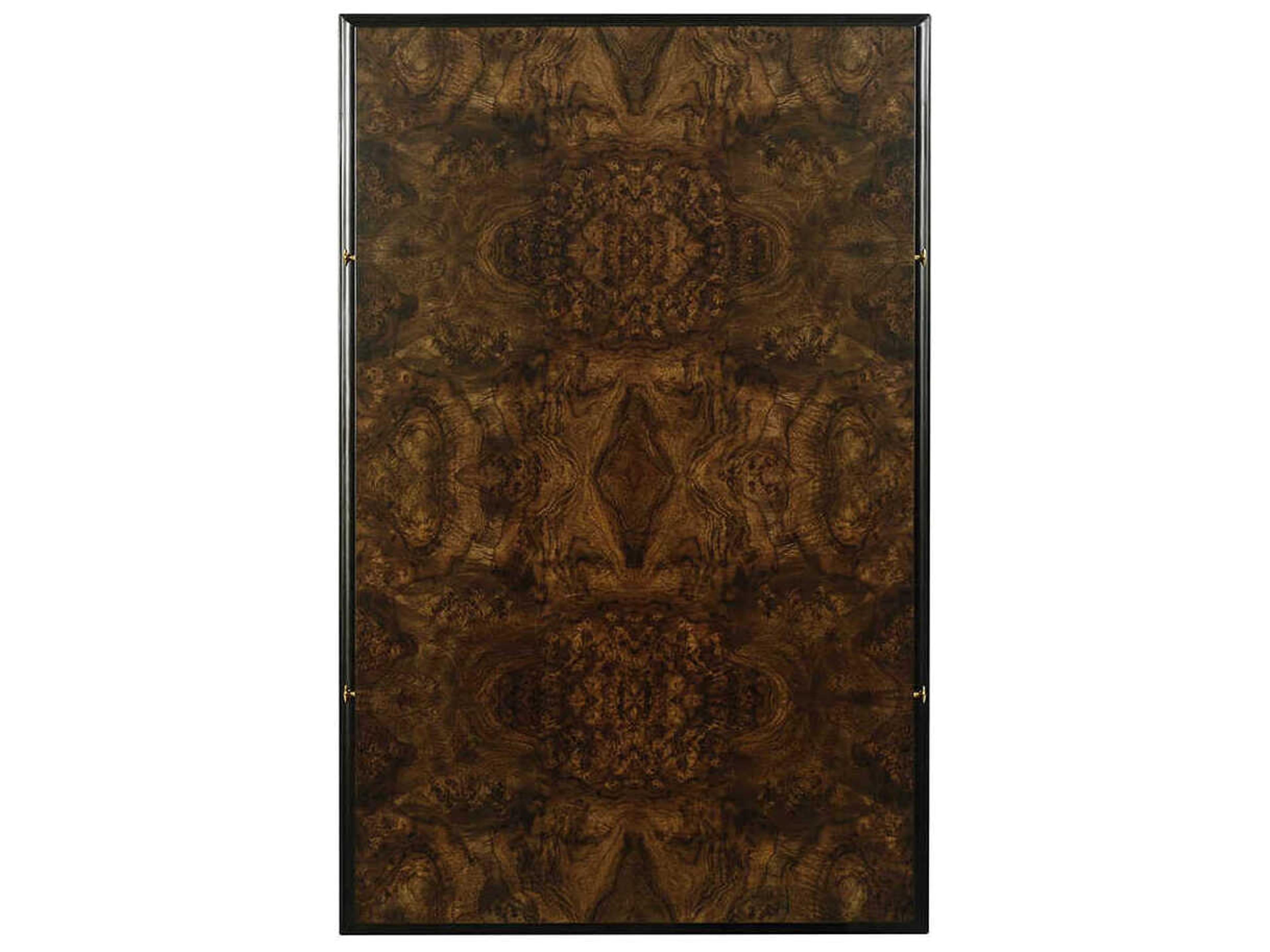 Oliver Home Lafayette Rectangular Wood Walnut Burl Coffee Table