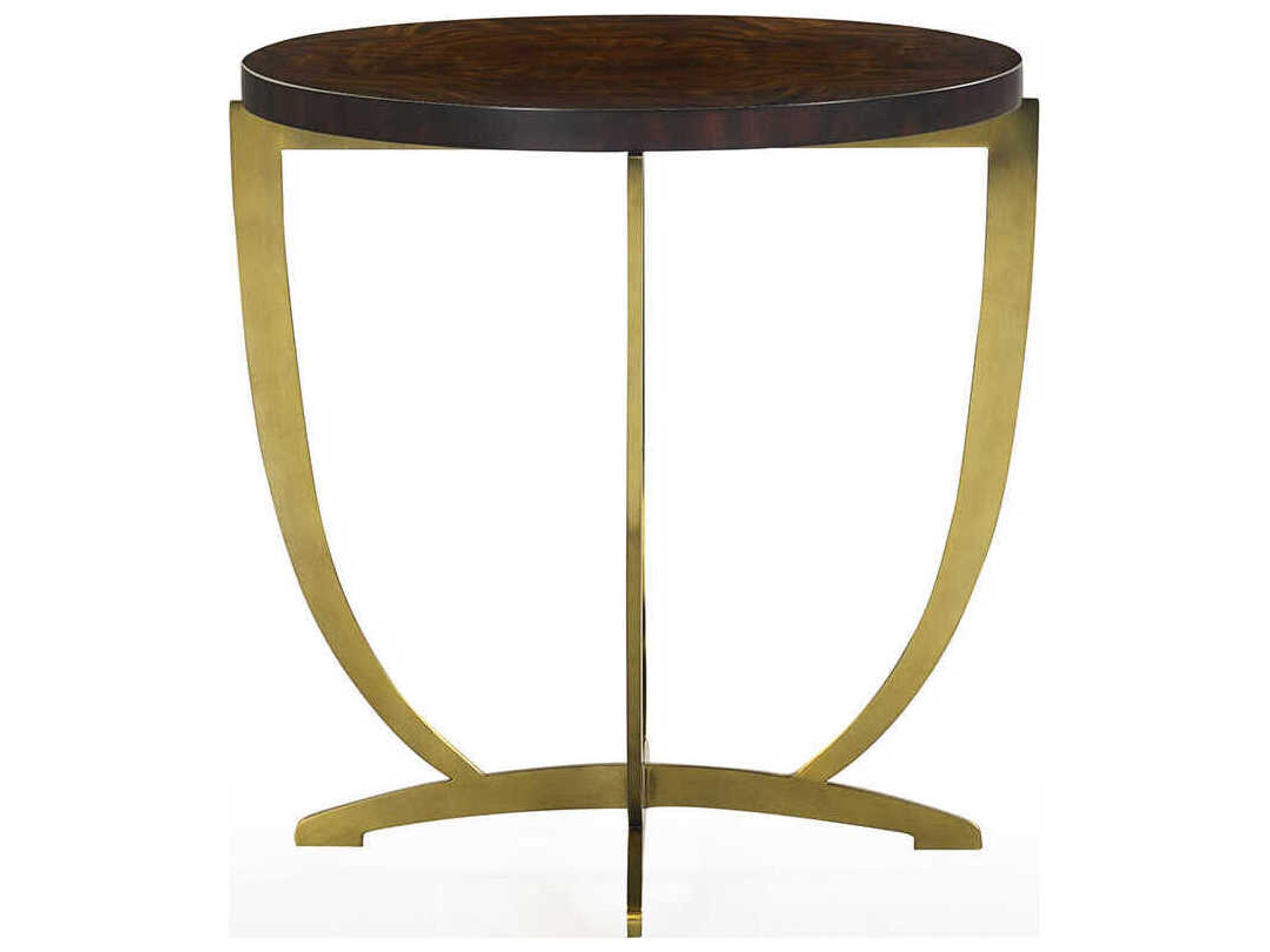 Oliver Home Park Round Wood Syrup End Table
