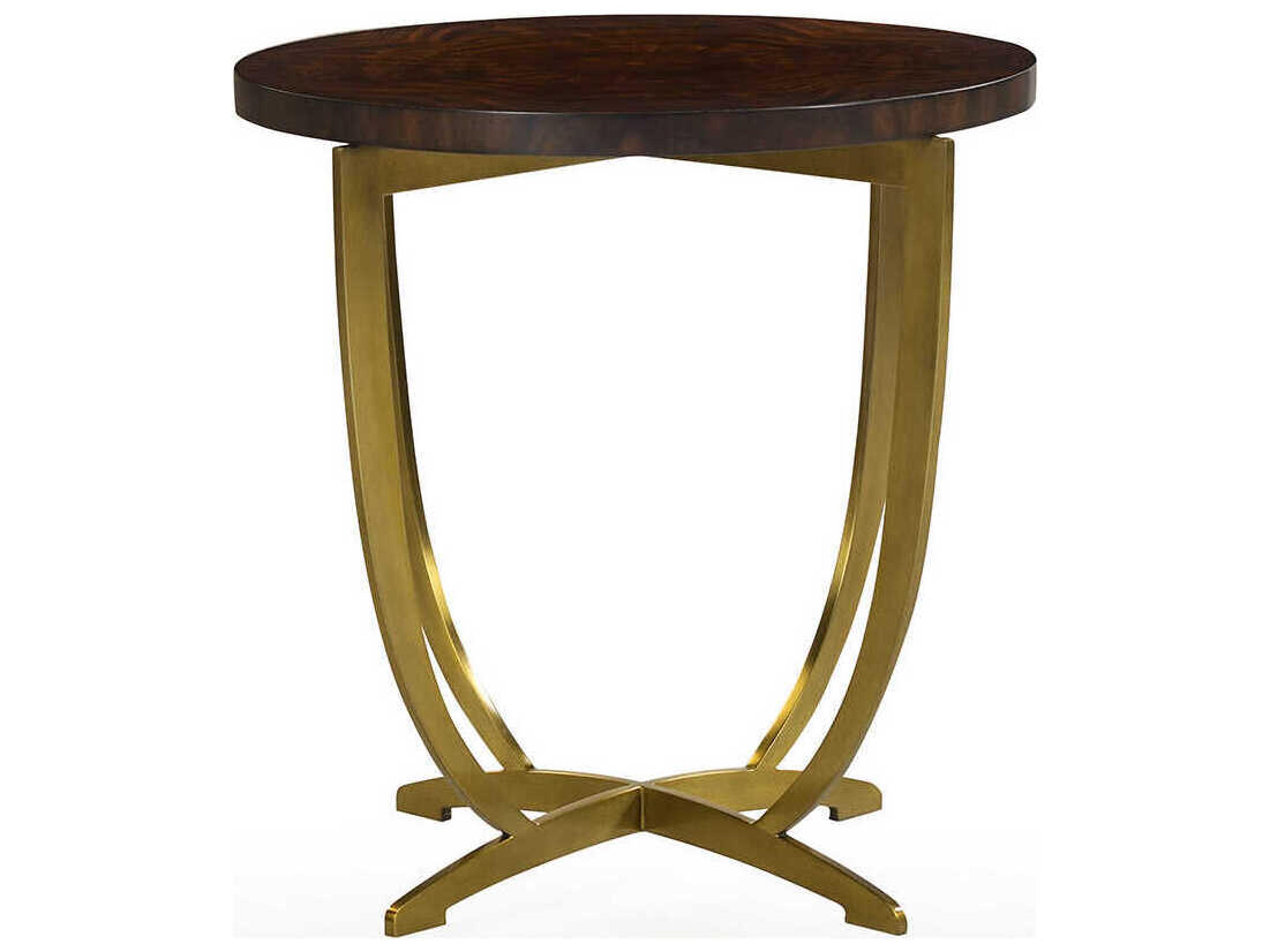 Oliver Home Park Round Wood Syrup End Table