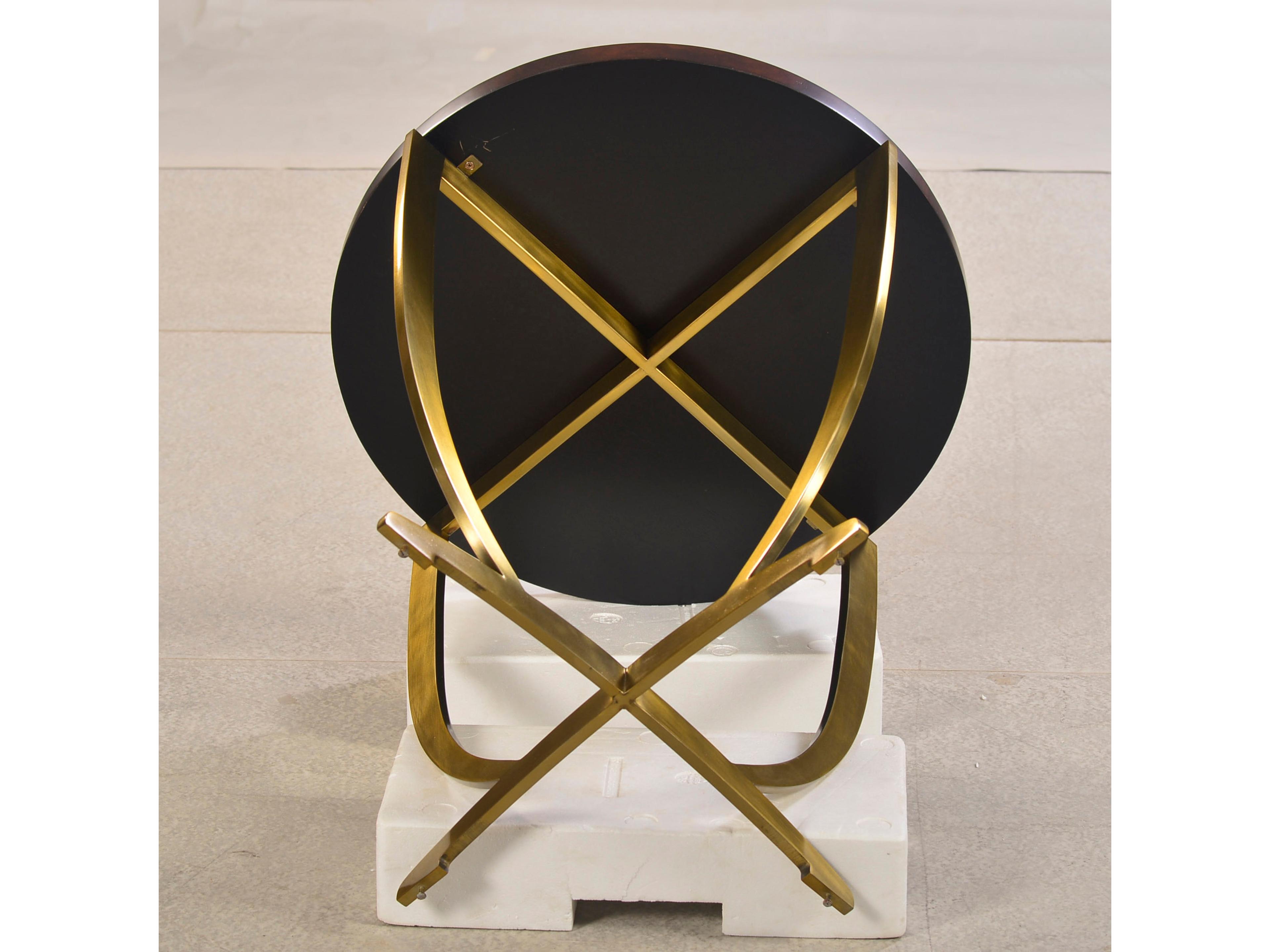 Oliver Home Park Round Wood Syrup End Table