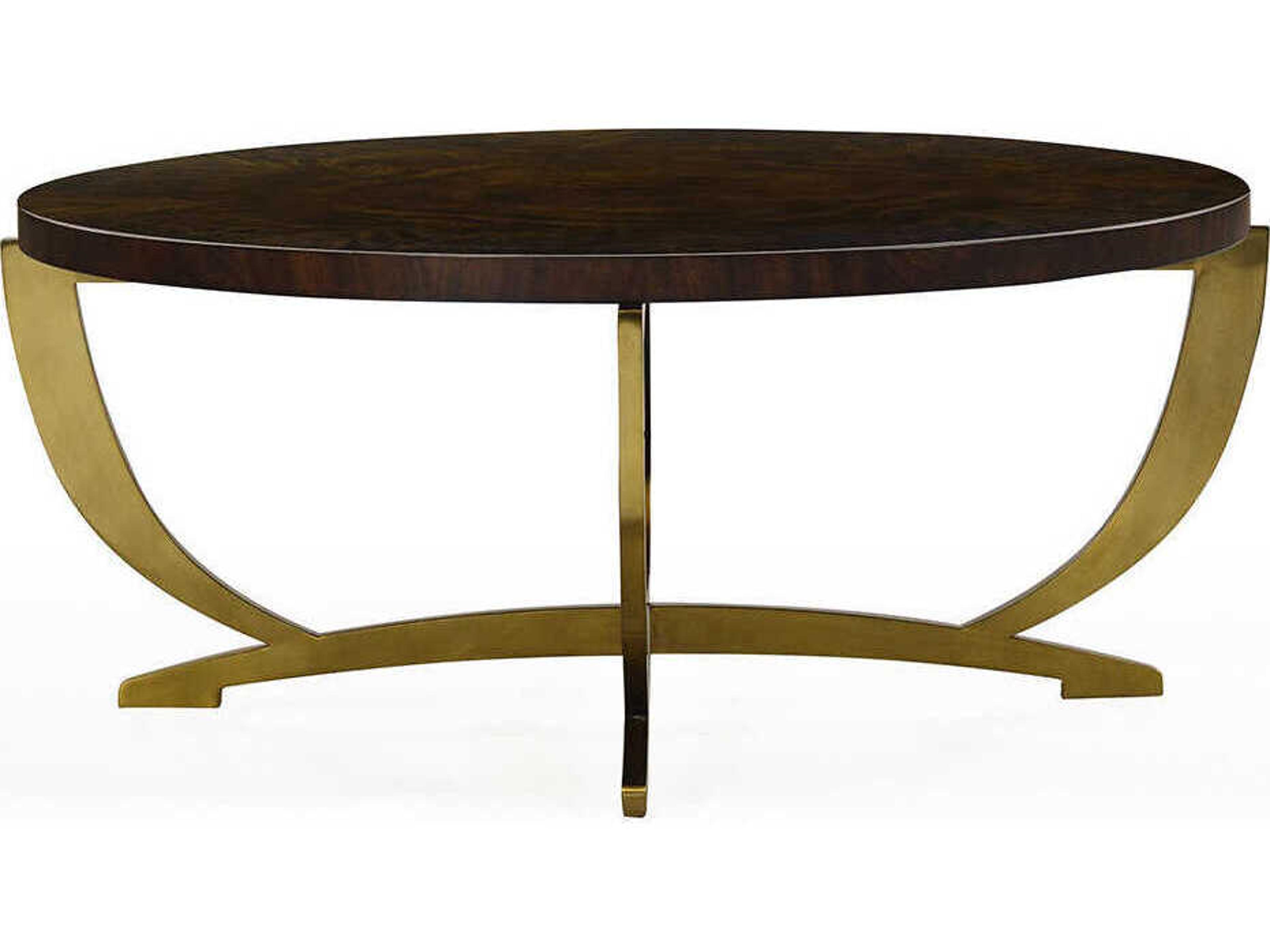 Oliver Home Park Round Wood Syrup Coffee Table