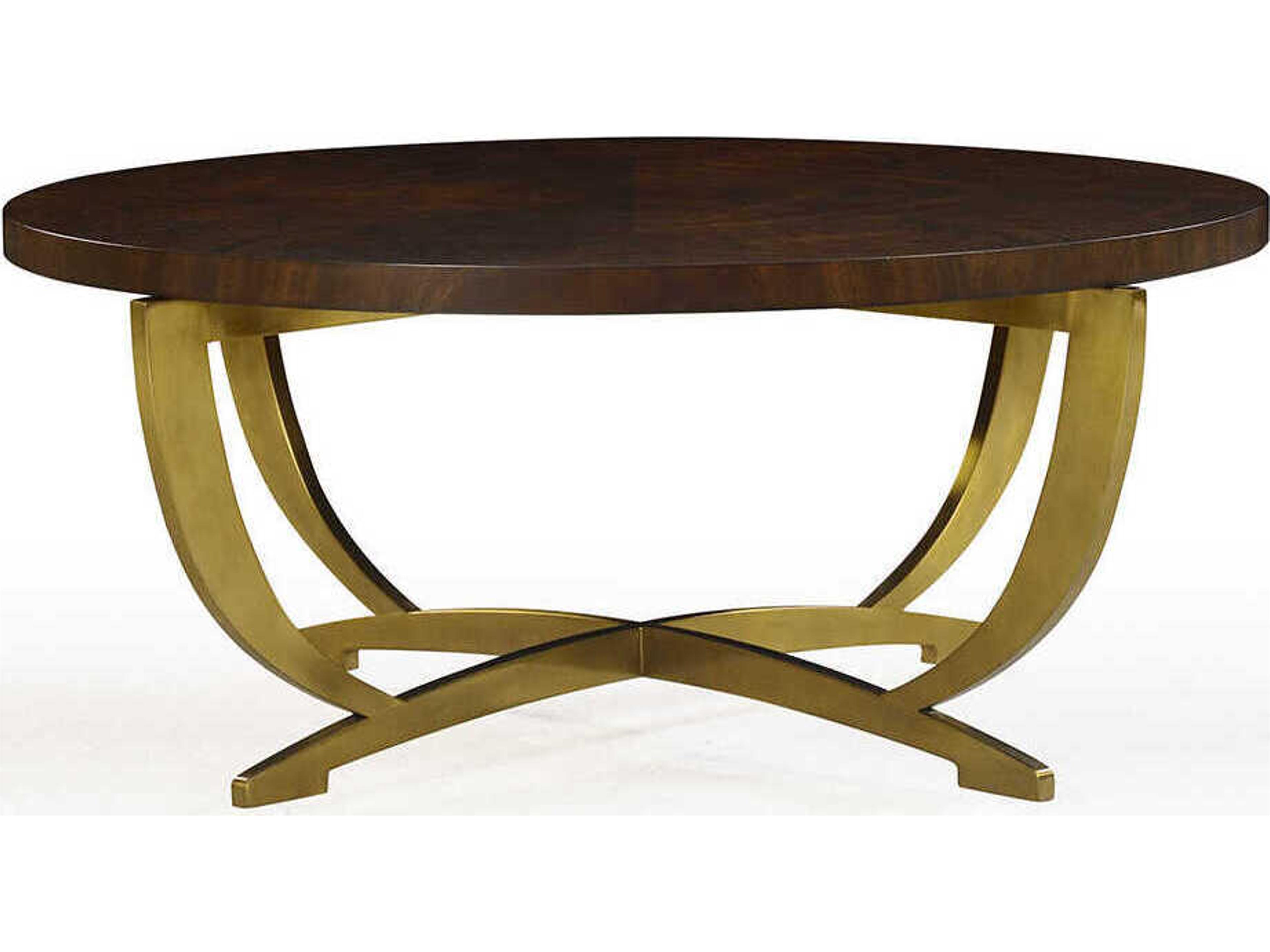 Oliver Home Park Round Wood Syrup Coffee Table