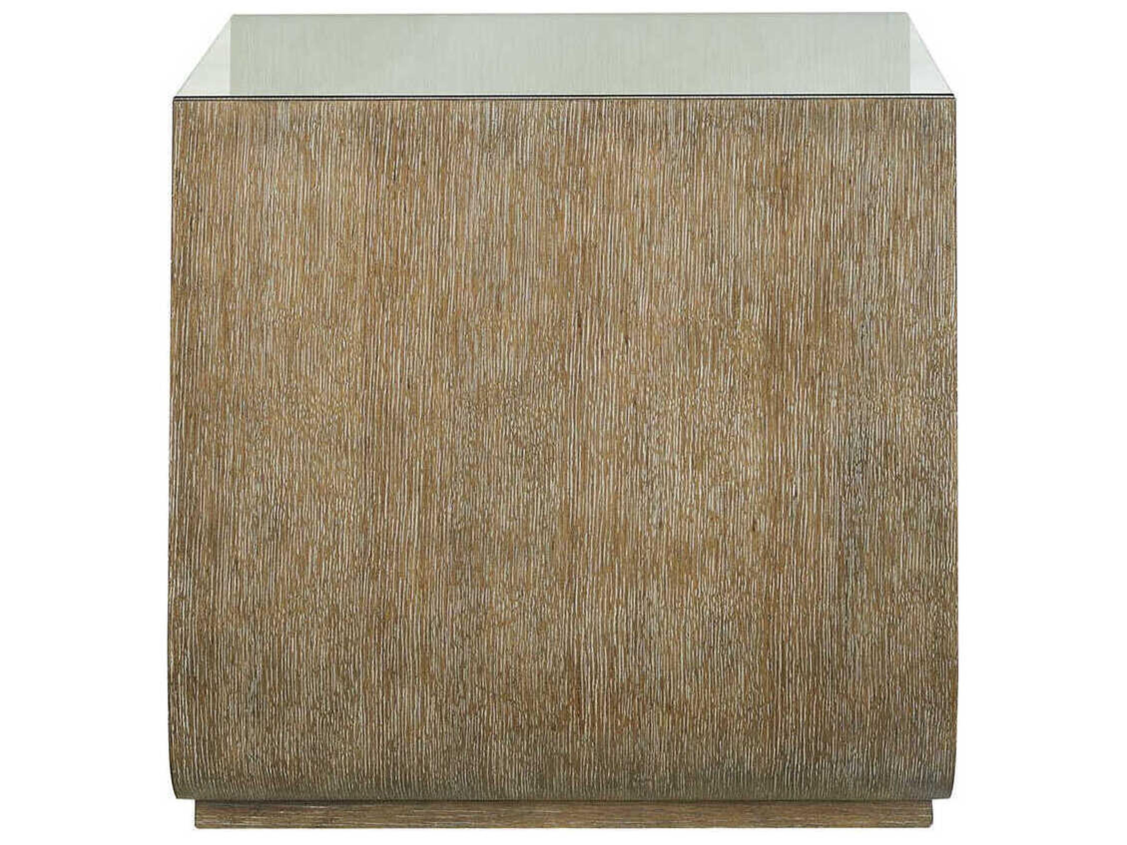 Oliver Home Soho Square Glass Hampton End Table